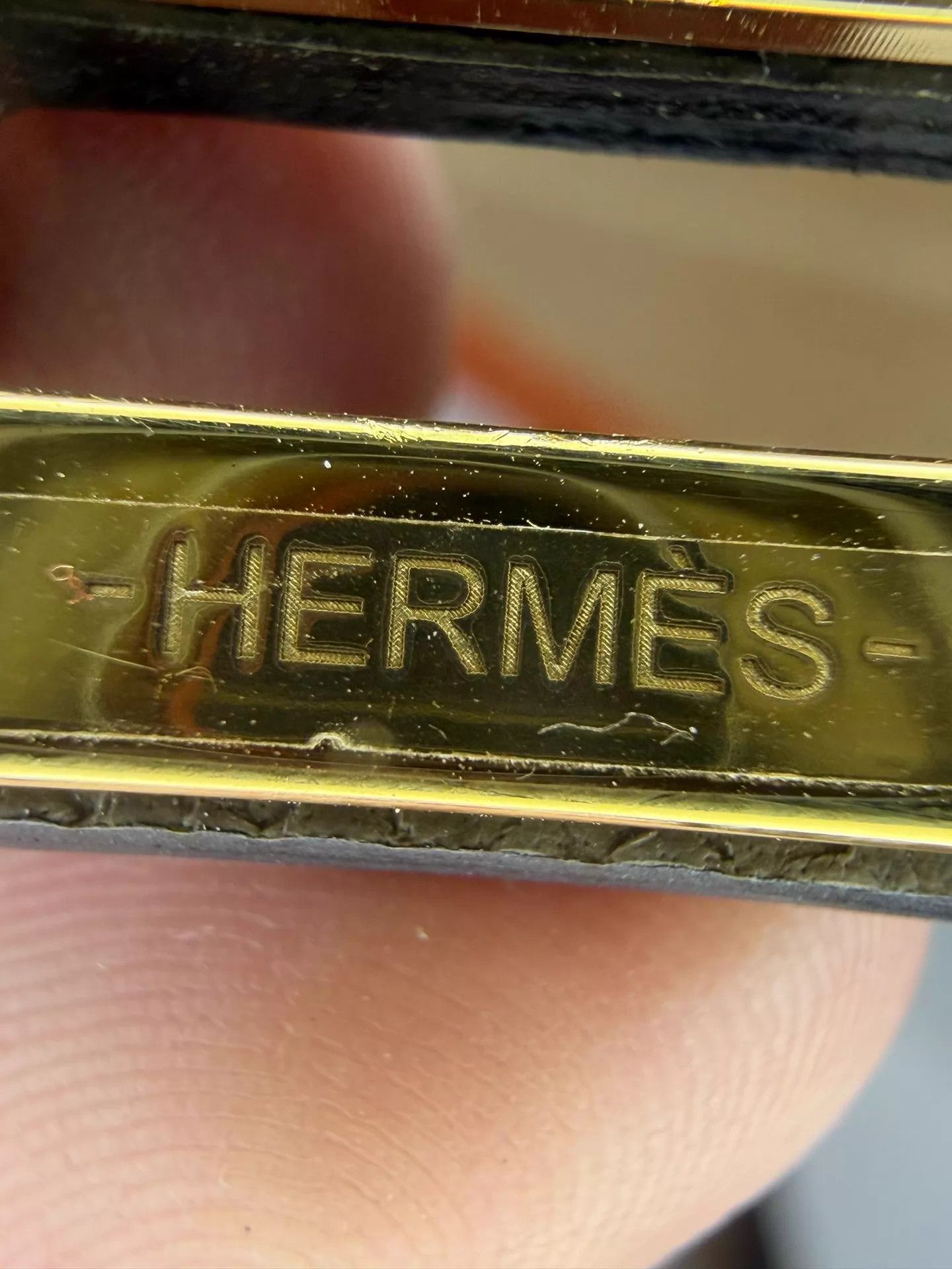 Hermes Hermes Kelly Belt Elephant Grey Gold Buckle W New Size ONE SIZE - 6 Thumbnail