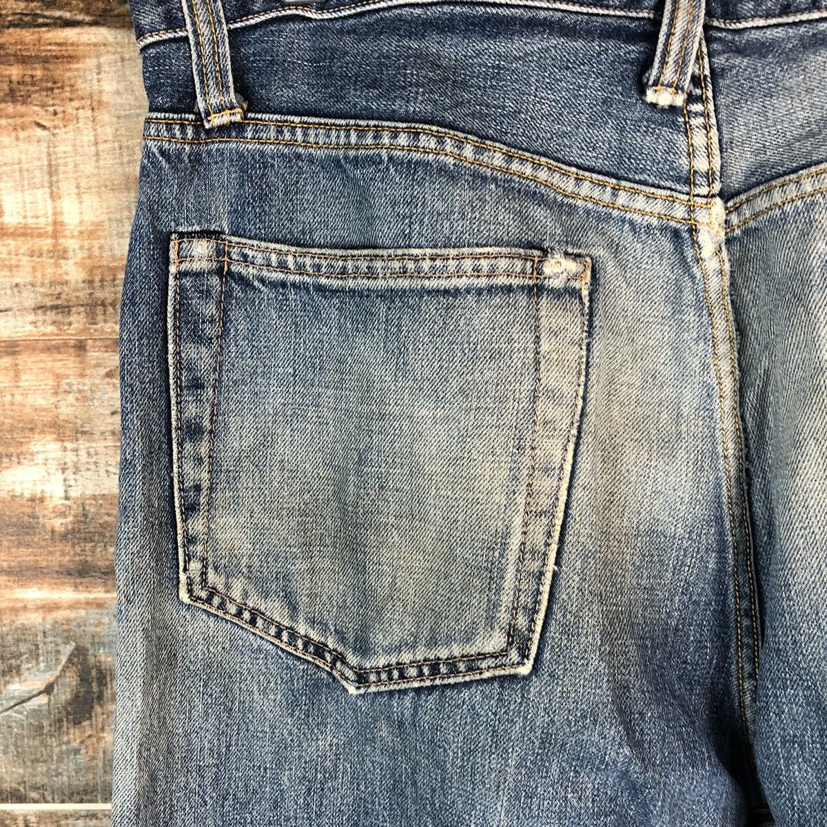 Johnbull DLL John Bull Blue Distressed ripped denim Pants #C137 Size US 31 - 17 Thumbnail