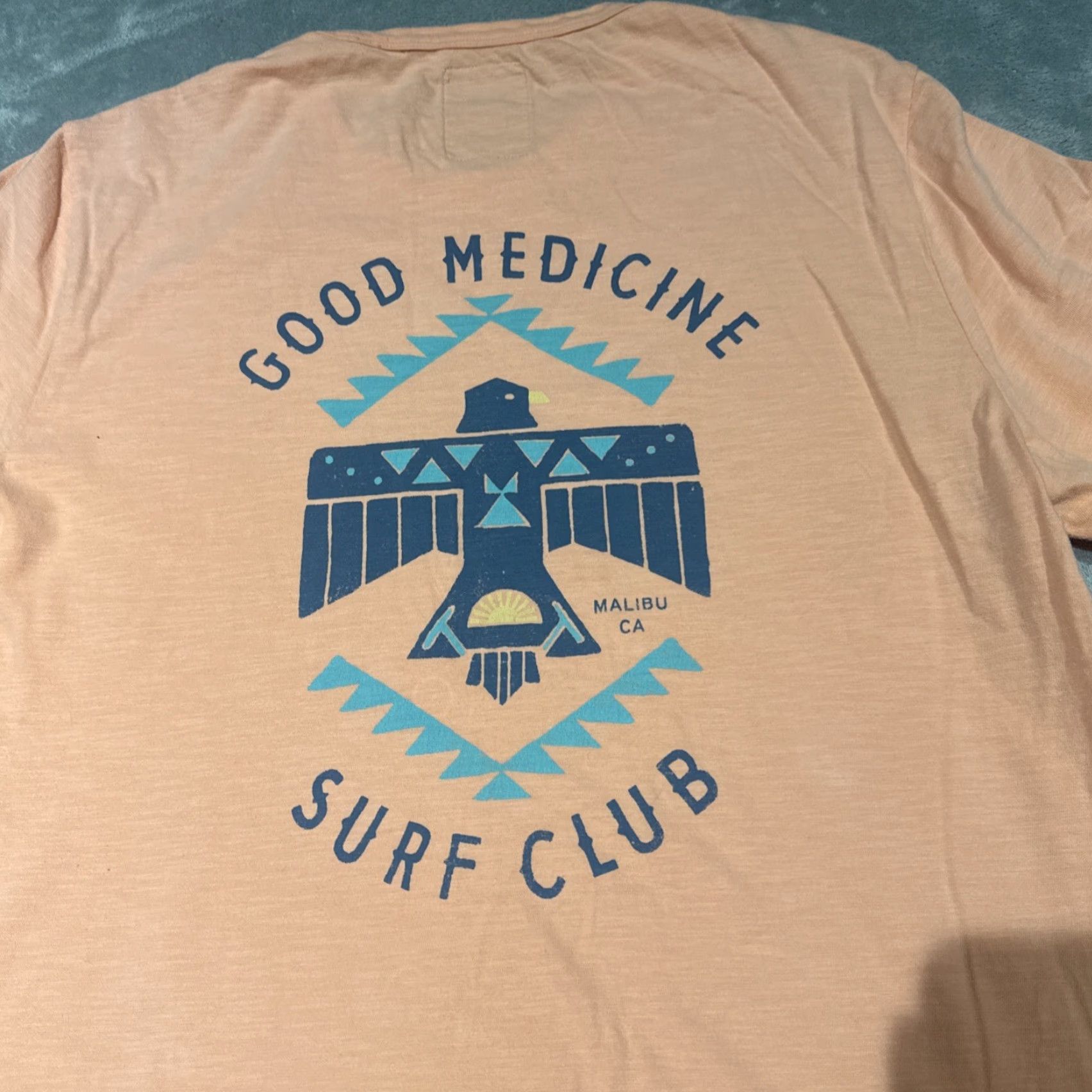 Faherty Faherty T Shirt Men’s XL Artist Series Good Medicine Surf Club Pink Men T-Shirt Short Sleeve Pink Beach Outdoor Classic Size US XL / EU 56 / 4 - 6 Thumbnail