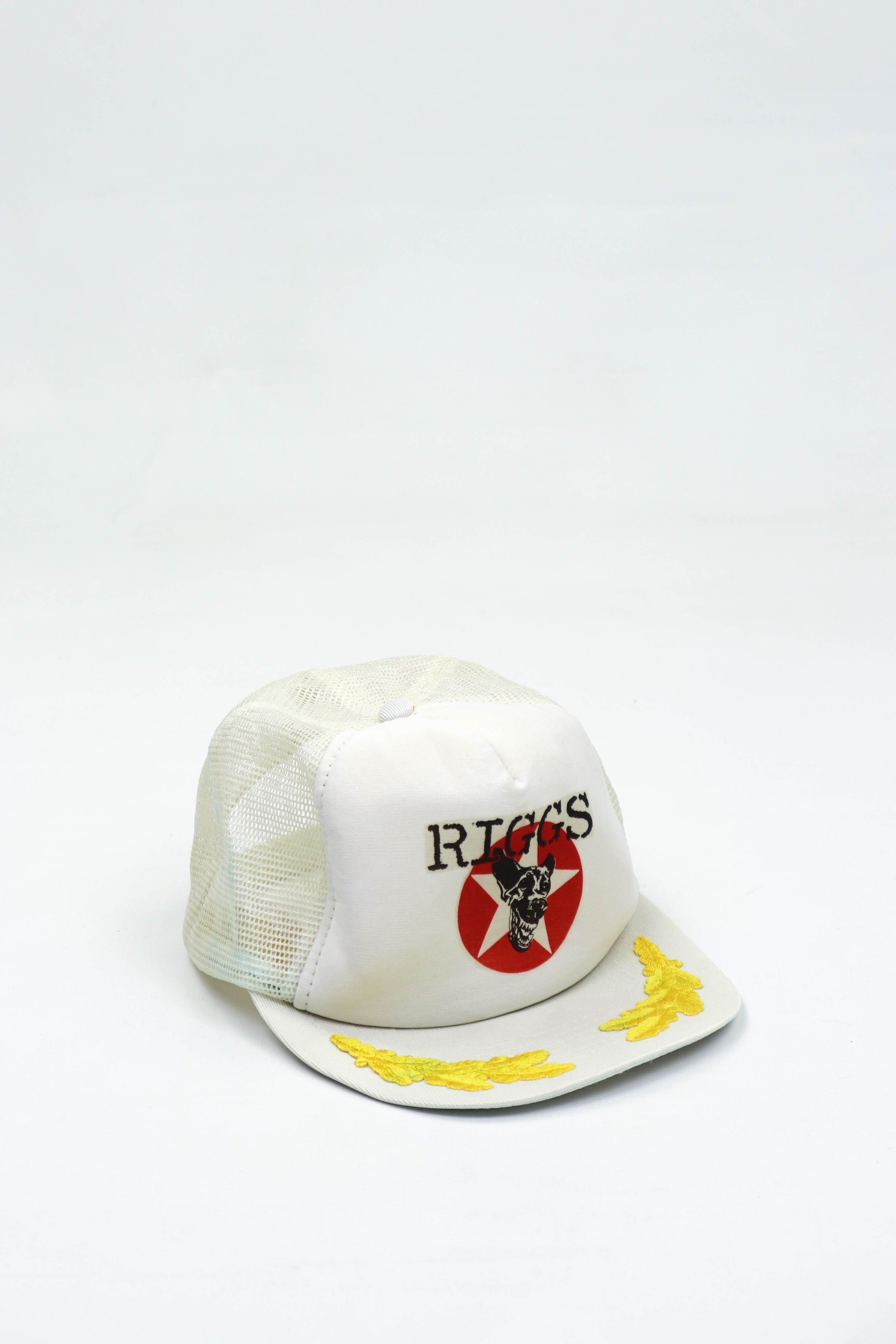Vintage 80-90s Vintage RIGGS White Trucker Cap Hat Size ONE SIZE - 1 Thumbnail