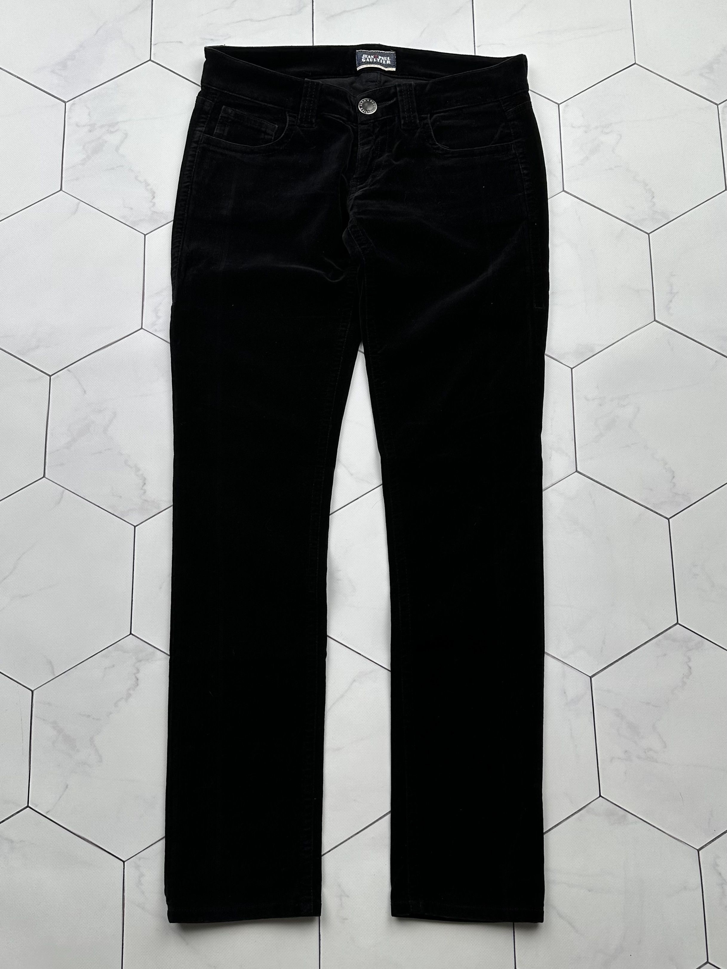 パンツ JEAN PAUL GAULTIER Women Straight Pants PA189 C08400 Black Jean Paul Gaultier JEAN PAUL GAULTIER Women Straight Pants