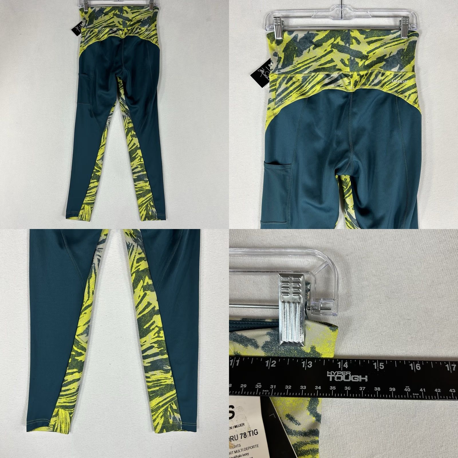 Adidas Adidas Leggings Womens S Green Camouflage Primegreen Aeroready NWT Athletic Yoga Running Size 28" / US 6 / IT 42 - 8 Thumbnail