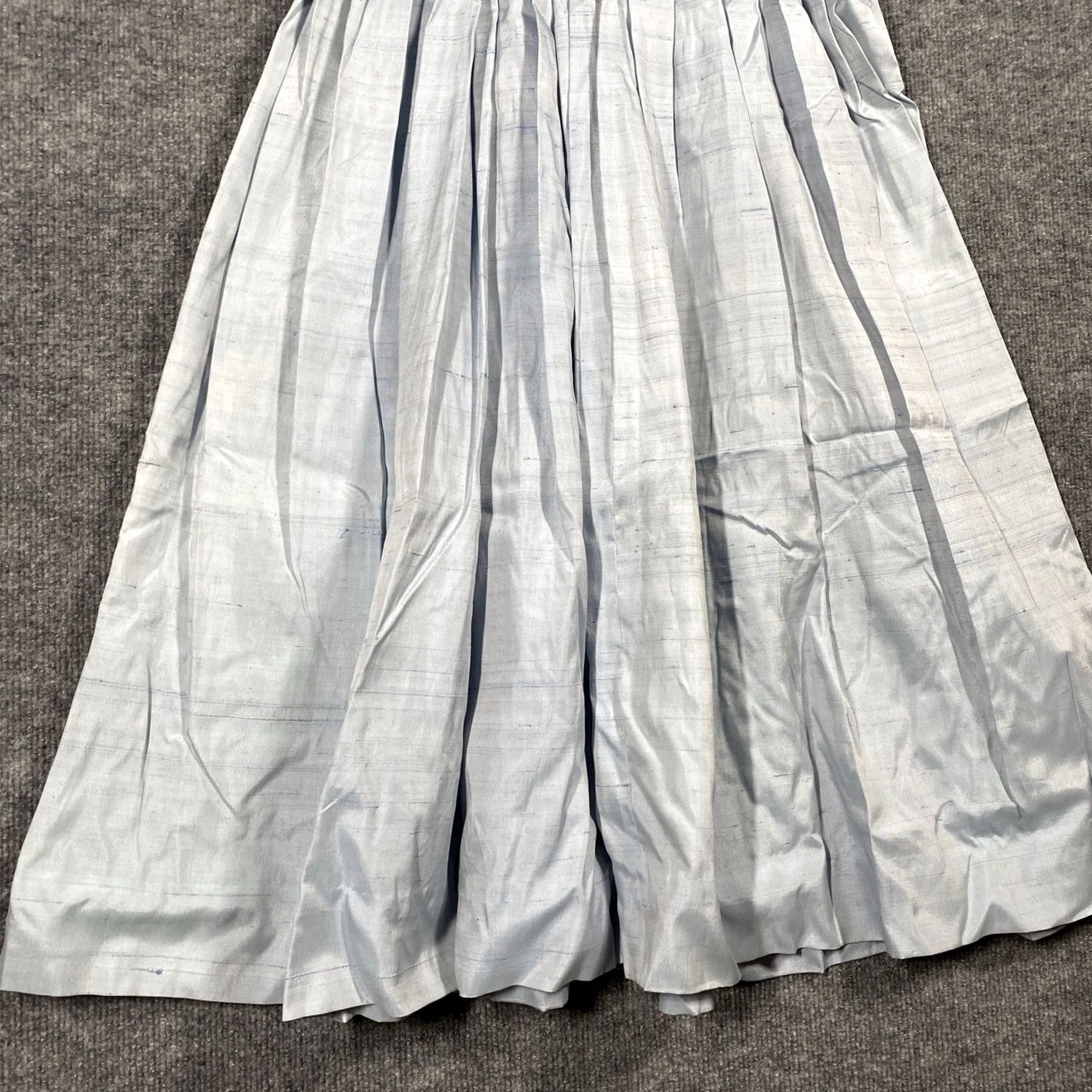 Vintage VINTAGE 1950s Silk Shirt Dress Women Size 12 Light Blue Belt Pleated Rockabilly Blue Shirt Dress Womens Size XL / US 12-14 / IT 48-50 - 5 Thumbnail