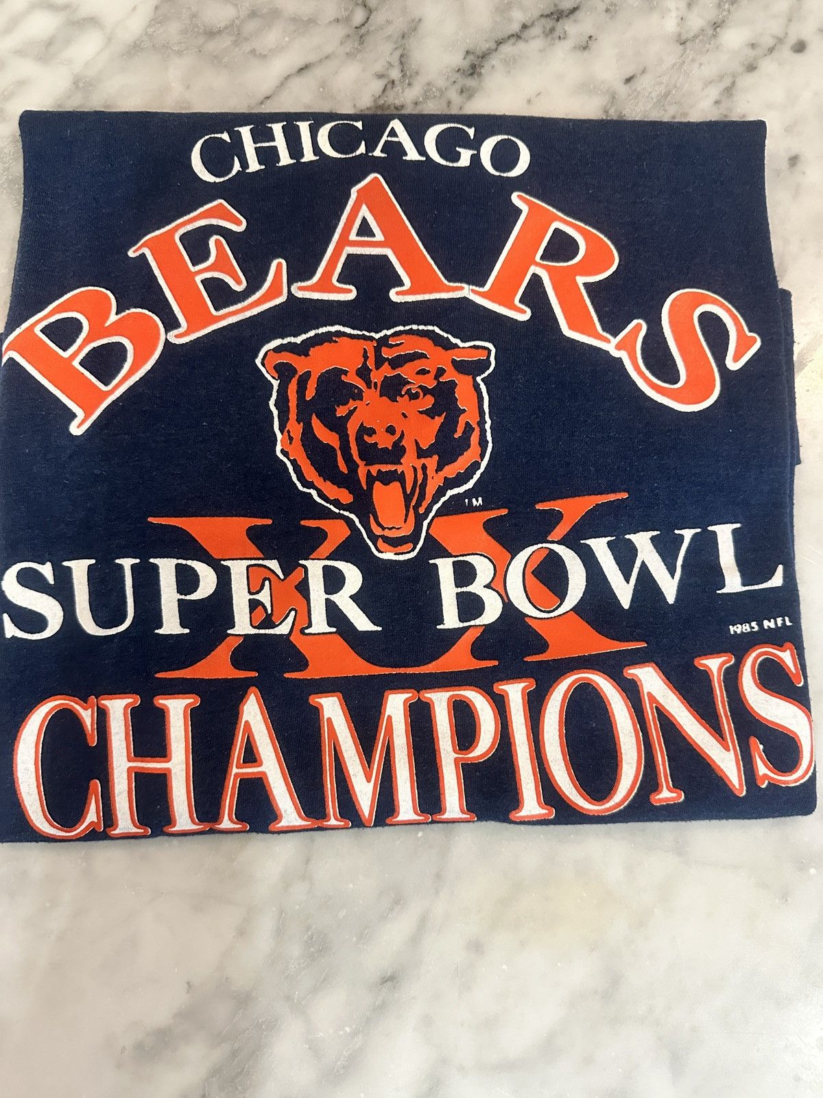 Vintage Vintage 1985 Chicago Bears Super Bowl XX Tee Screen Stars Size US S / EU 44-46 / 1 - 1 Thumbnail