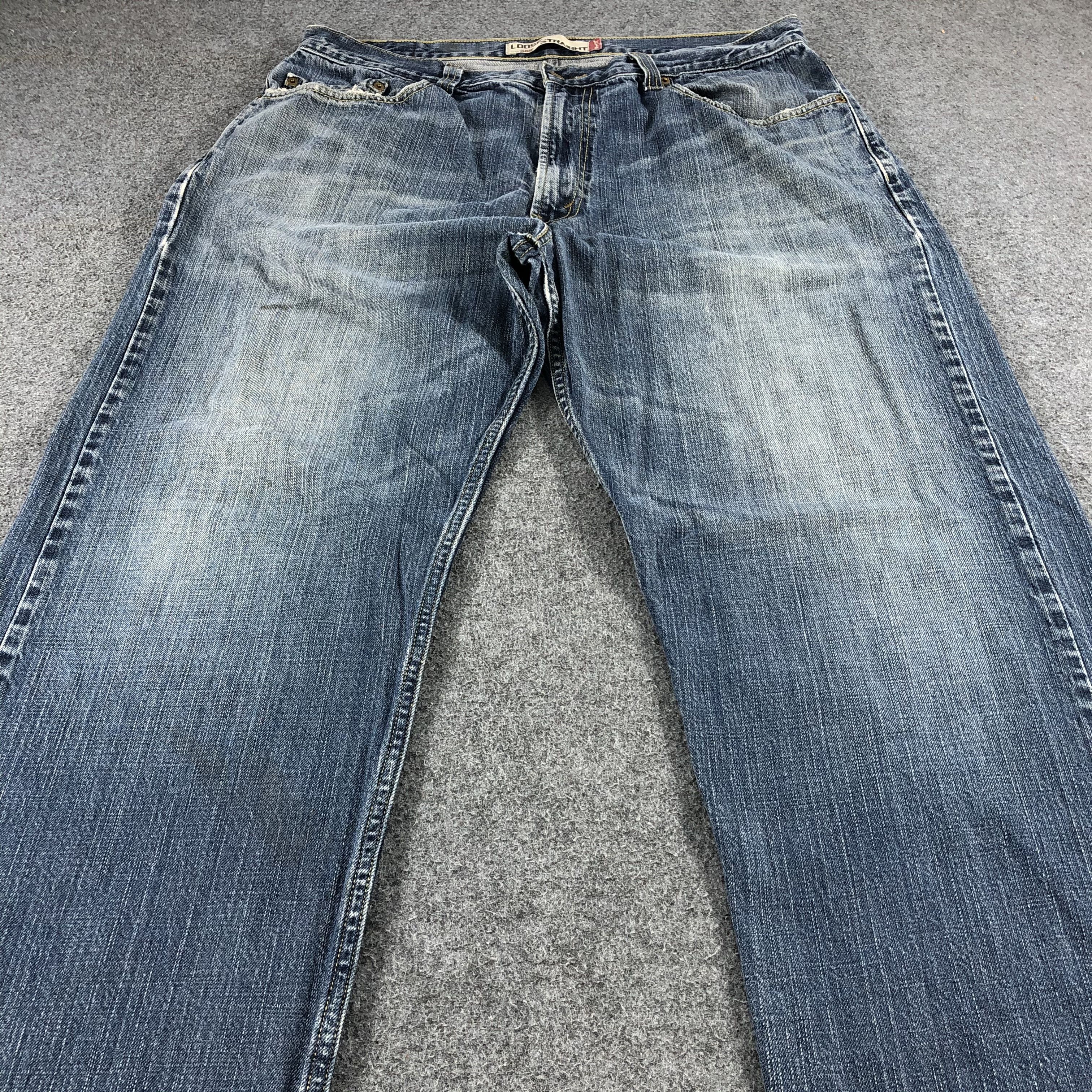 Levi's Vintage Mid Blue Levis 569 Jeans-J1260 Size US 37 - 3 Thumbnail