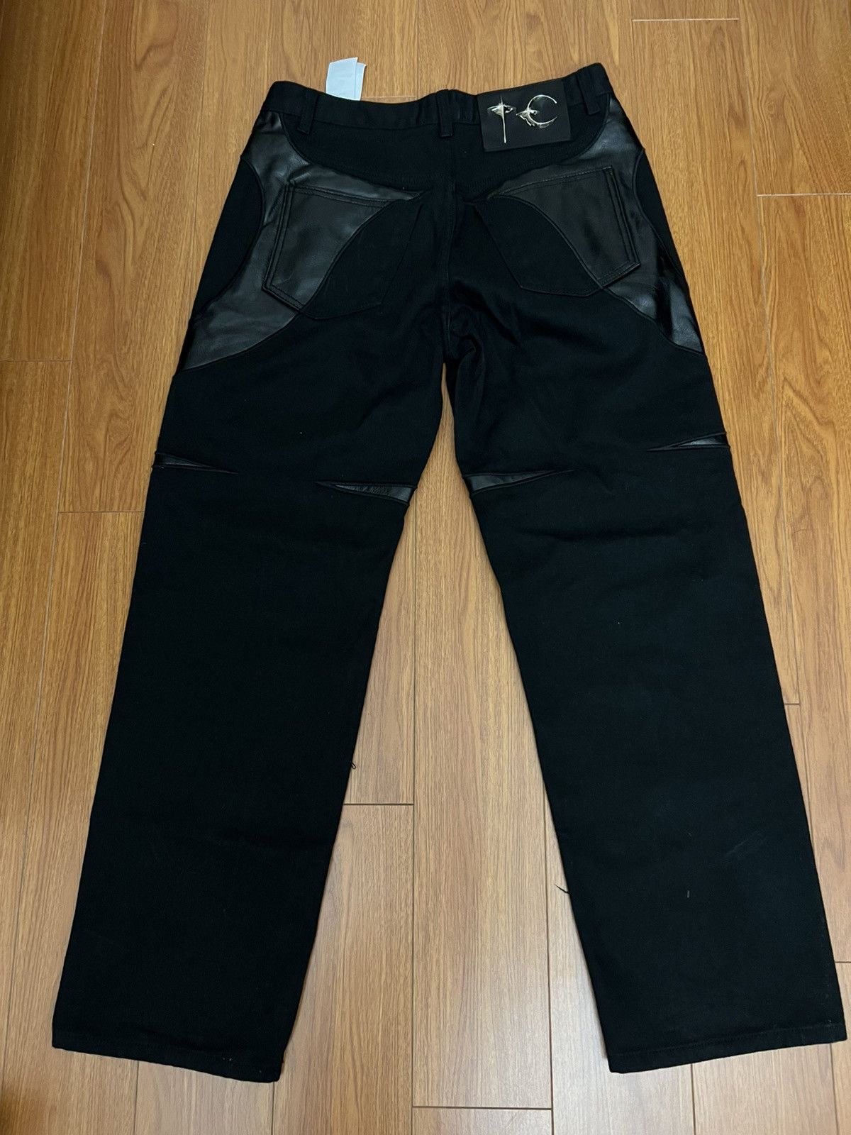 Thug Club TC leather washing denim pants Size US 32 / EU 48 - 2 Thumbnail