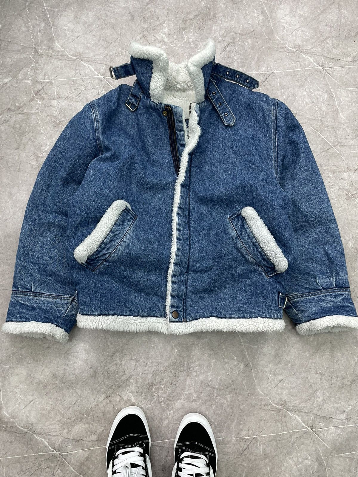 If Six Was Nine × Vintage FUR SHERPA LGB STYLE DISTRESSED US Army Style AF Jacket Size US M / EU 48-50 / 2 - 7 Thumbnail
