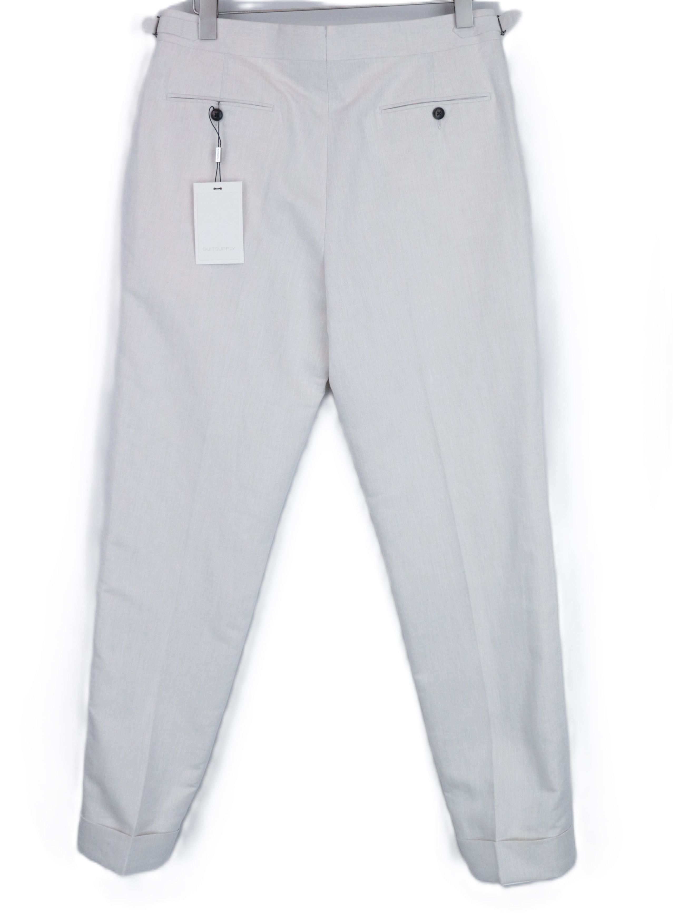 Suitsupply LA SPALLA UK38L Beige Linen Cotton Suit 67232 Size 38L - 7 Thumbnail