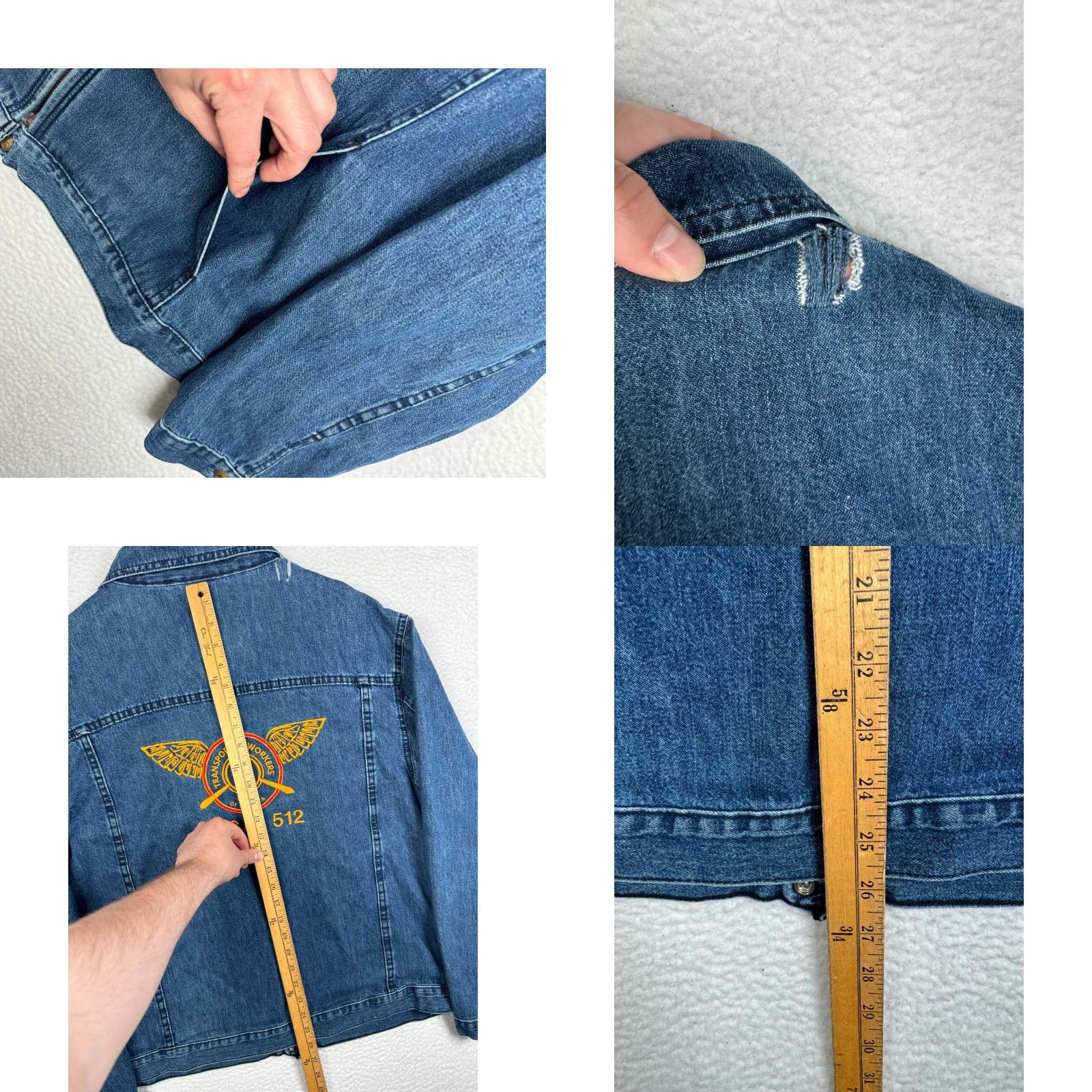 J Brand VINTAGE Pointer Brand Denim Jacket Mens XL Local 512 Embroidered Blue Cotton Chest 50 In Regular Jacket Outdoor Mens Size US XL / EU 56 / 4 - 8 Thumbnail
