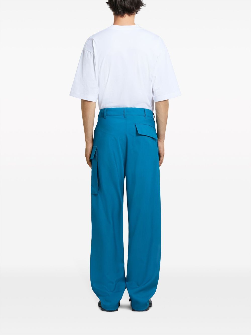 Marni o1w1db10125 Cargo-Pocket Straight-Leg Trousers in Virgin Size US 30 / EU 46 - 4 Thumbnail