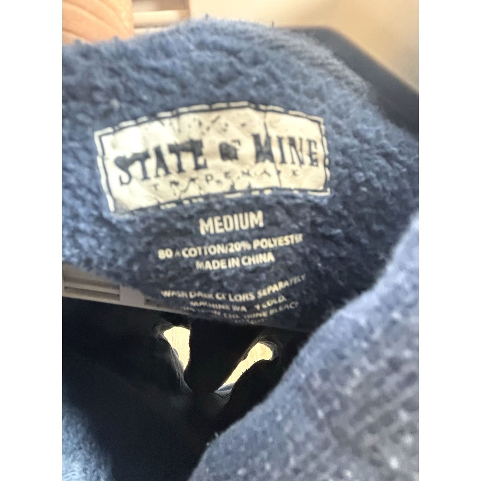 Vintage State of Mine NM "New Mexico NM" Men's Pullover Hoodie Size Medium Blue Hoodie Pullover Hooded Graphic Print Size US M / EU 48-50 / 2 - 6 Thumbnail