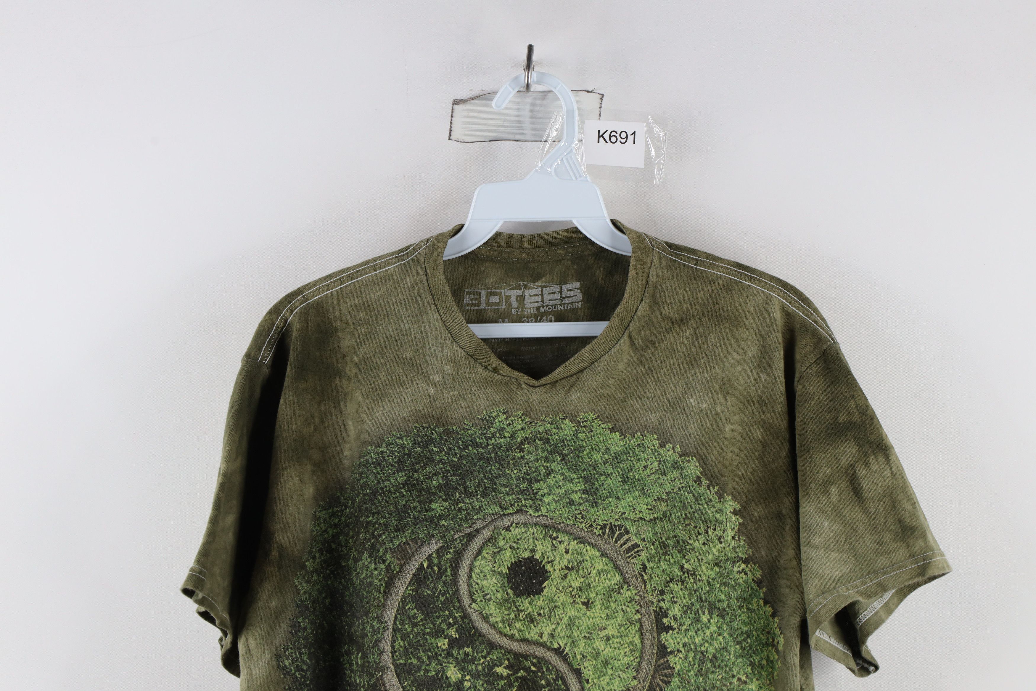 Vintage Vintage Y2K Acid Wash Yin Yang Tree Nature Mythical T-Shirt Size US M / EU 48-50 / 2 - 2 Thumbnail