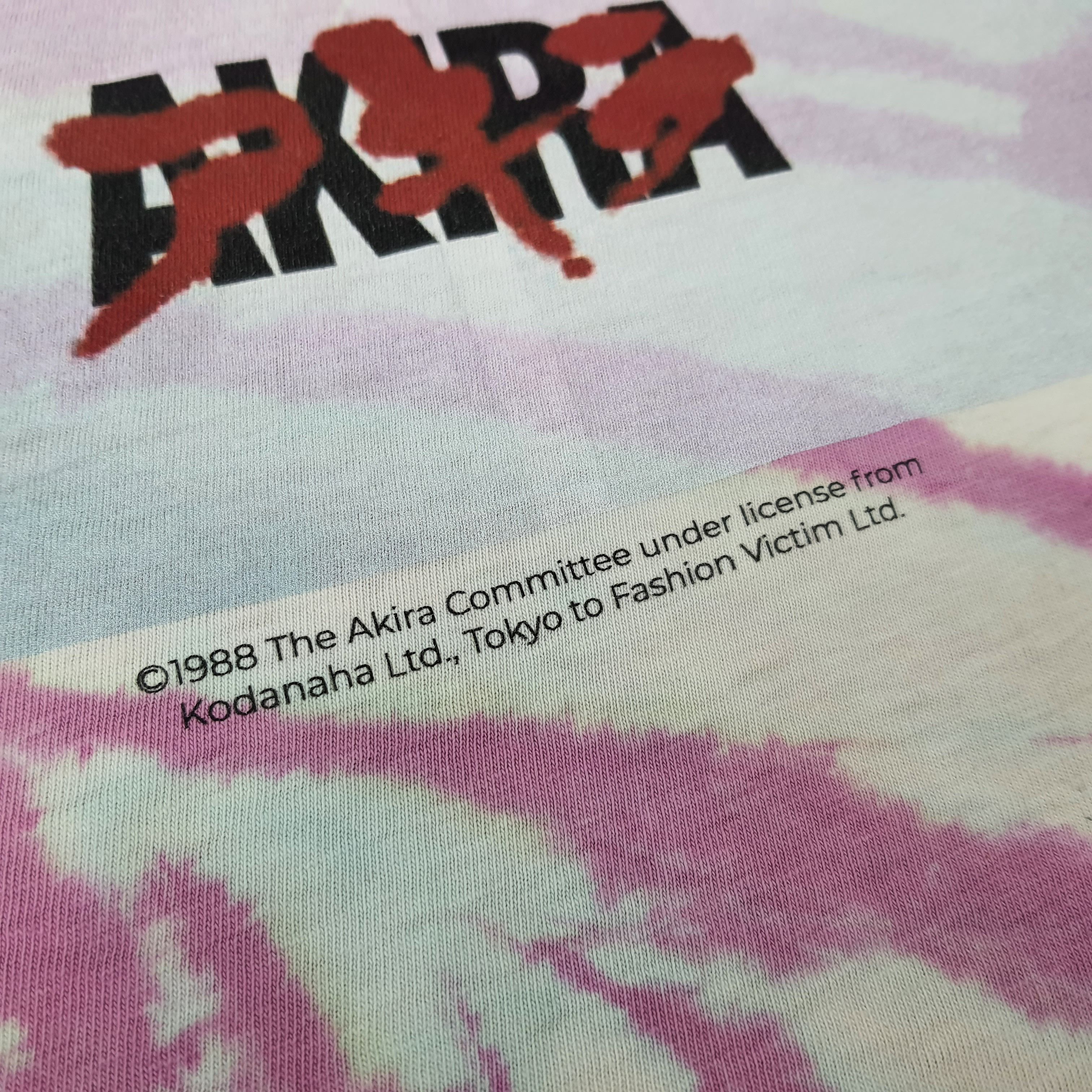 Hanes Vintage Akira 90s Japan Anime Tie Dye Tshirt C259N15 Size US XL / EU 56 / 4 - 3 Thumbnail