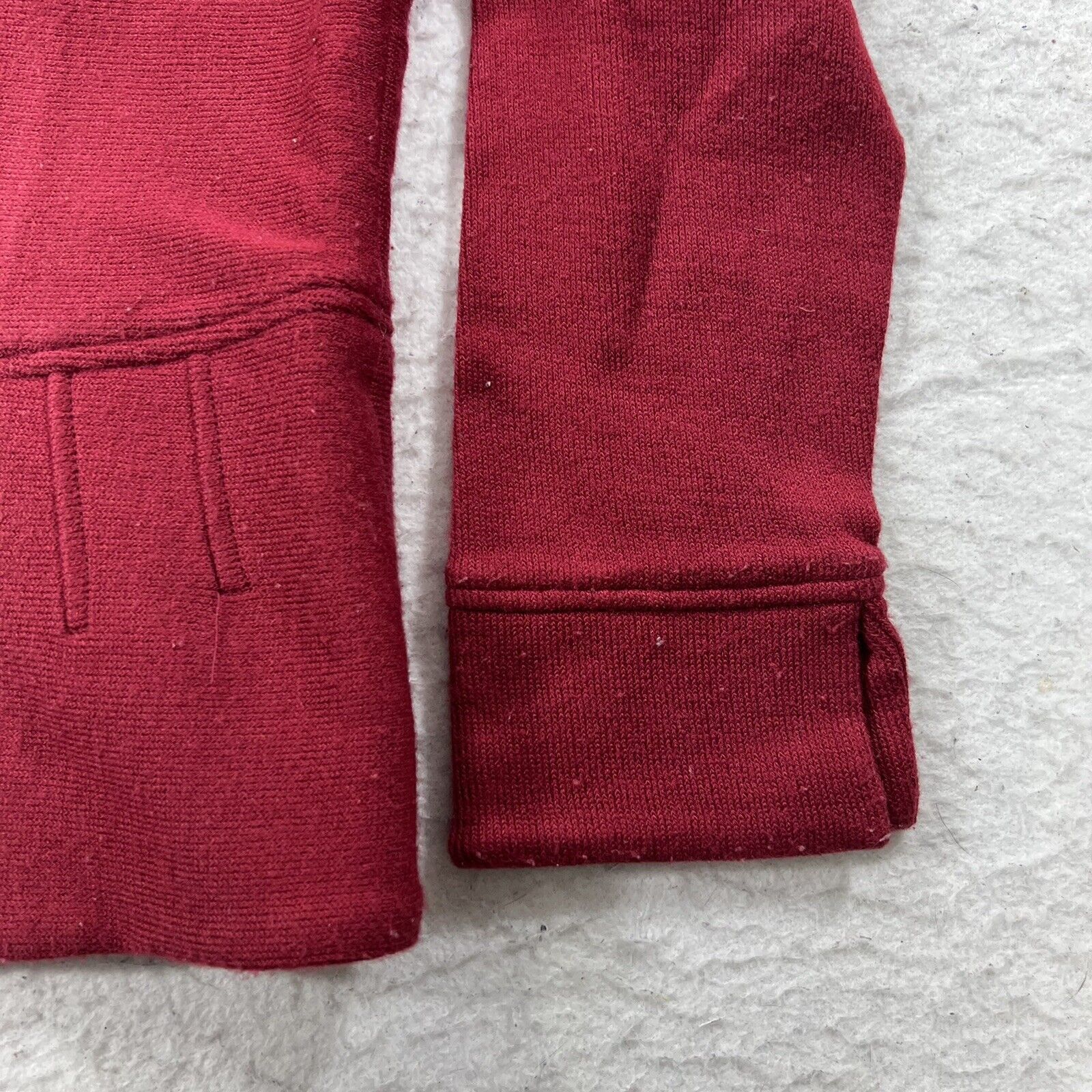 Coldwater Creek Coldwater Creek Knit Jacket Button Front Burgundy Acrylic Size M / US 6-8 / IT 42-44 - 4 Thumbnail