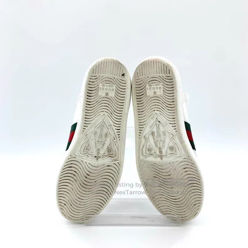Gucci Gucci Ace Series White Striped Bee Embroidery Lace Casual Size US 6.5 / IT 36.5 - 5 Thumbnail