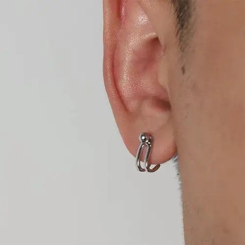 Vintage 100% 925 silver vintage earrings Size ONE SIZE - 1 Thumbnail