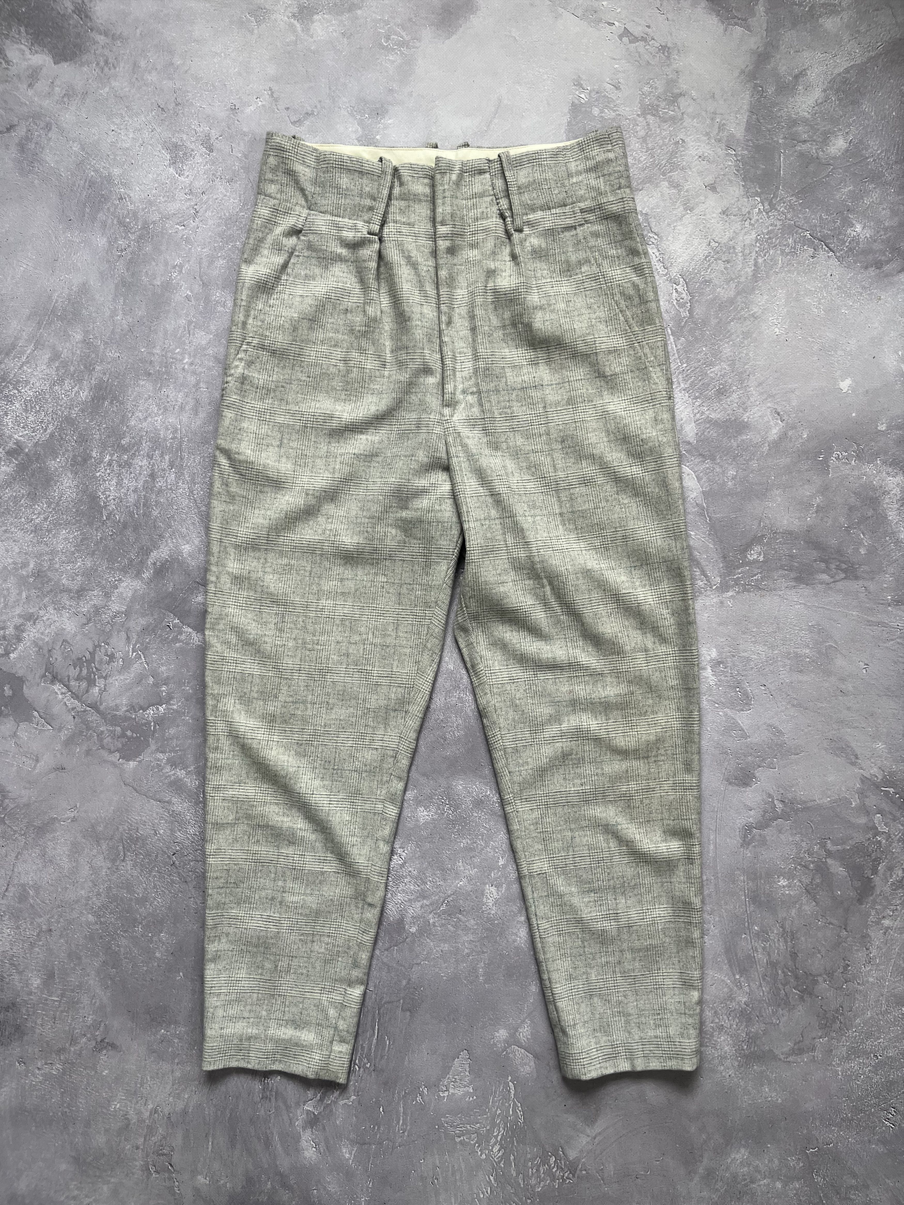 Isabel Marant Etoile Isabel Marant Etoile Noah Trousers High Rise Crop PlaidPants Size 38" / US 16 / IT 52 - 1 Thumbnail