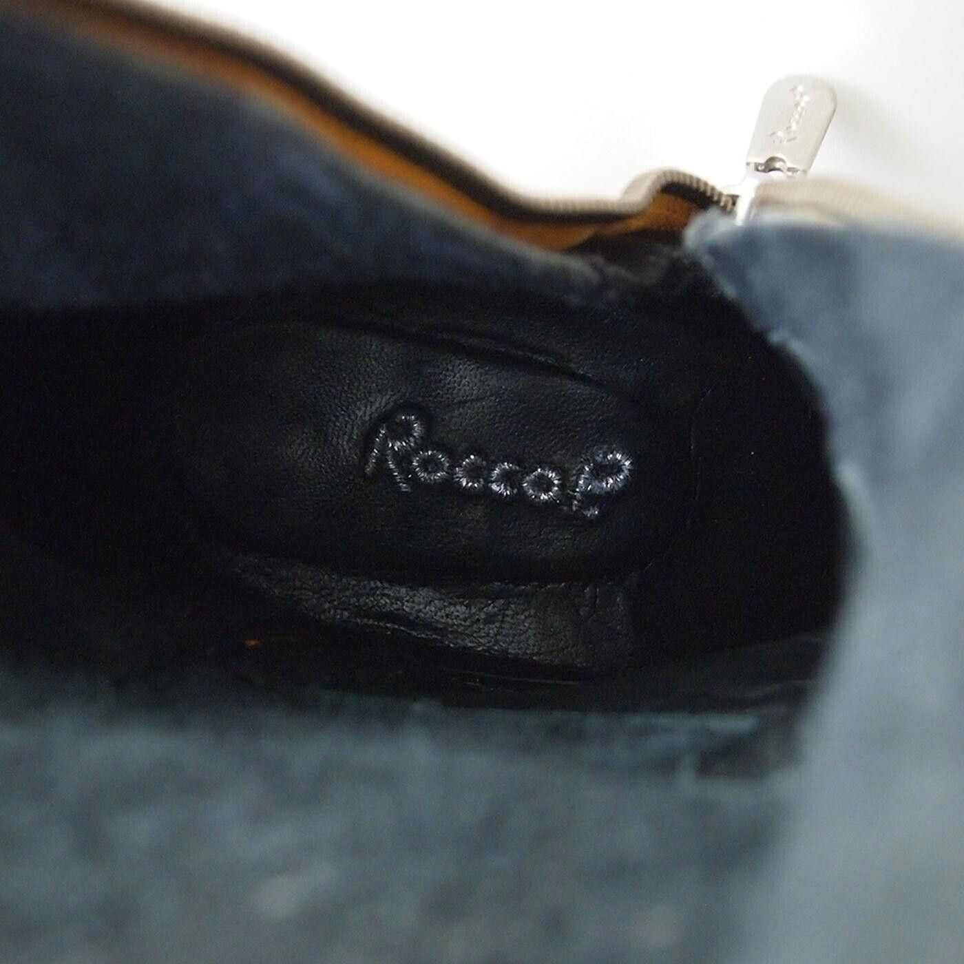 RoccoP Rocco P Ankle Boots Mid Heel Black Leather US 6.5 EU 36.5 Size US 6.5 / IT 36.5 - 9 Thumbnail