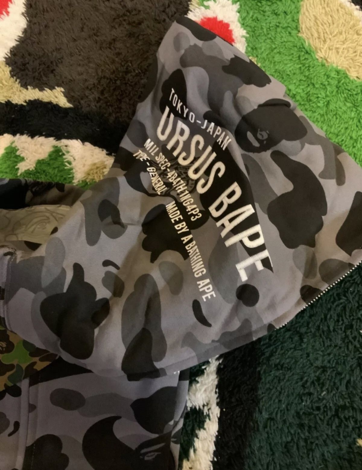 Bape A Bathing Ape Ursus Camo Full Zip Hoody Size US M / EU 48-50 / 2 - 5 Thumbnail