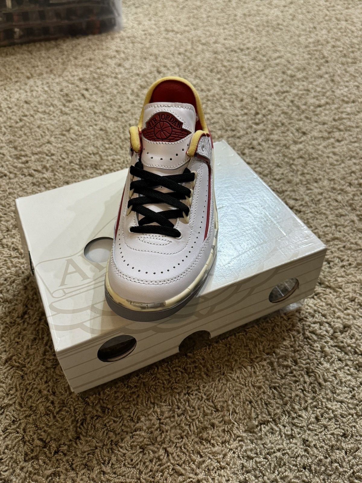 Nike × Off-White × Virgil Abloh Off White Jordan 2 Size US 5 / EU 37 - 14 Thumbnail