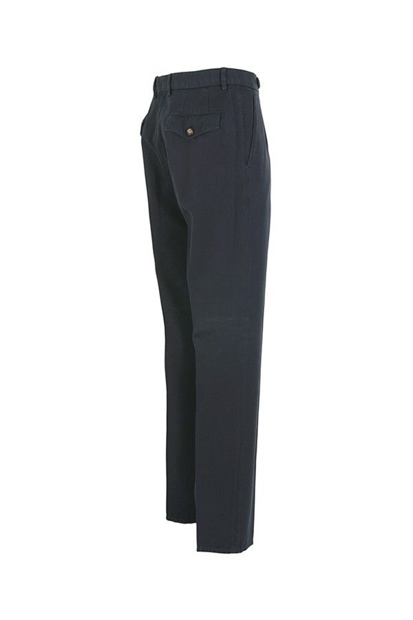 Brunello Cucinelli o1y0526 Casual Pant in Slate Blue Size US 38 / EU 54 - 2 Thumbnail