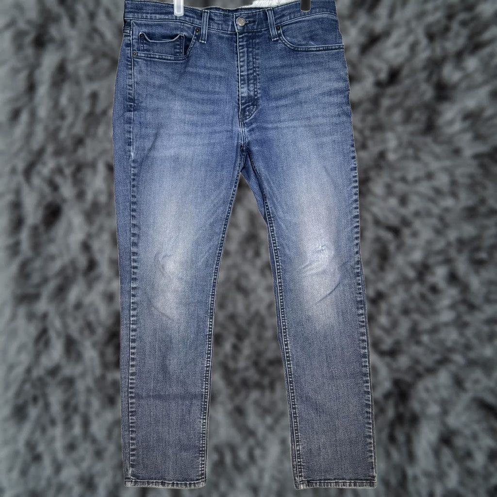 Levi's VINTAGE? No. Levi’s 514 Jeans Mens 40x30 Blue Straight Leg Denim Low Rise Zip Fly Size US 40 / EU 56 - 1 Thumbnail