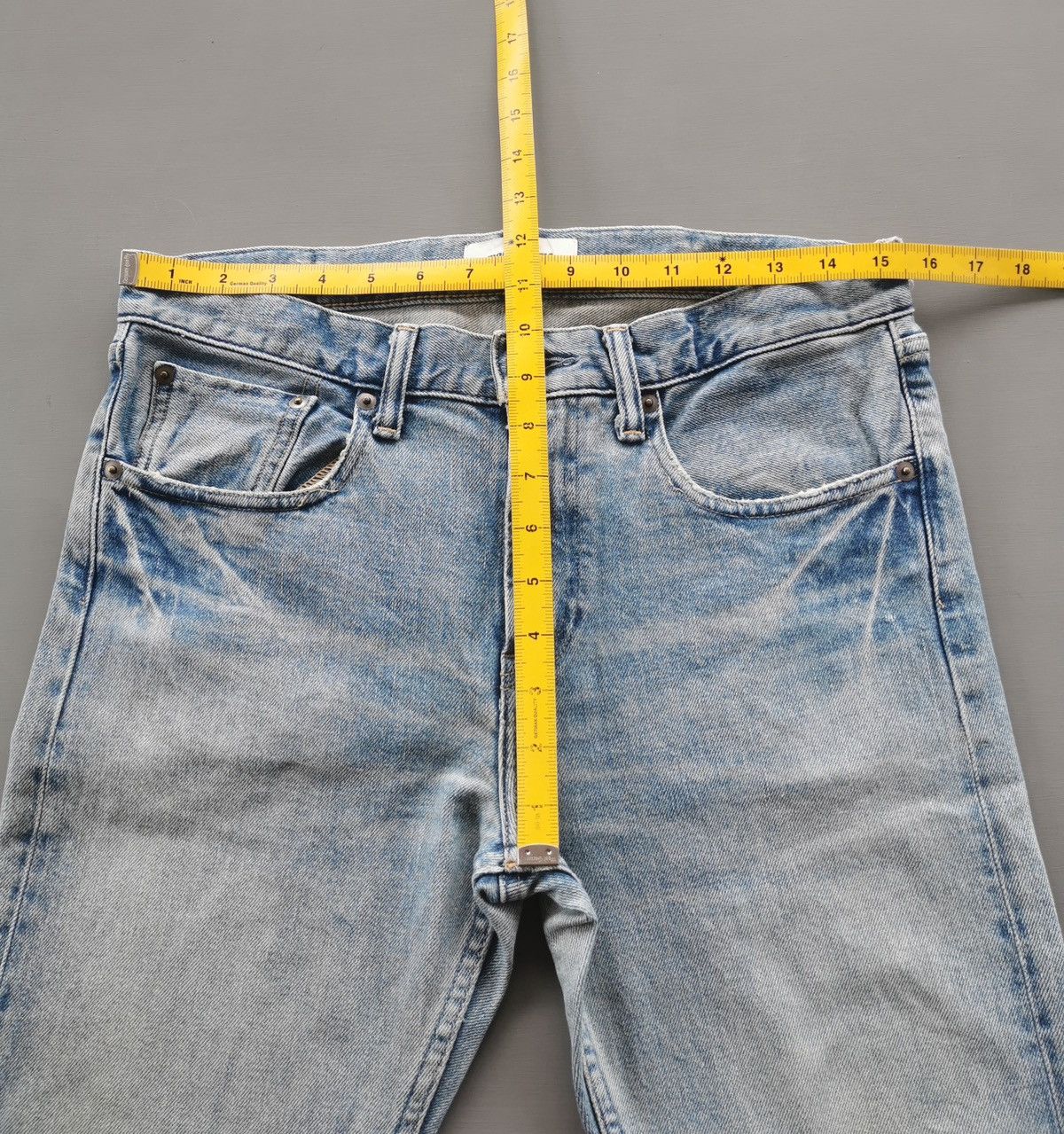monkey time Monkey Time Japan Selvedge Rocker Distressed Jeans Size US 31 - 11 Thumbnail