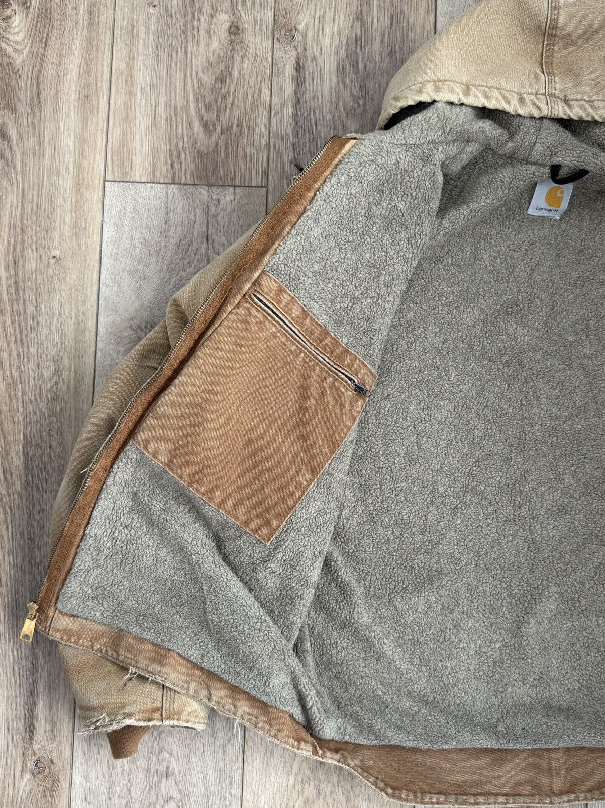 Carhartt Vintage Fleece lined hooded carhartt Size US L / EU 52-54 / 3 - 4 Thumbnail