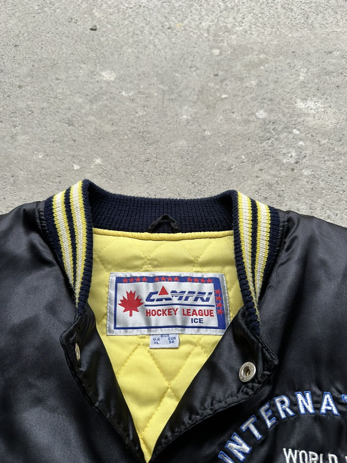 Campia Moda Campri Bomber NHL International Hockey League Vintage XL 56 Size US XL / EU 56 / 4 - 6 Thumbnail