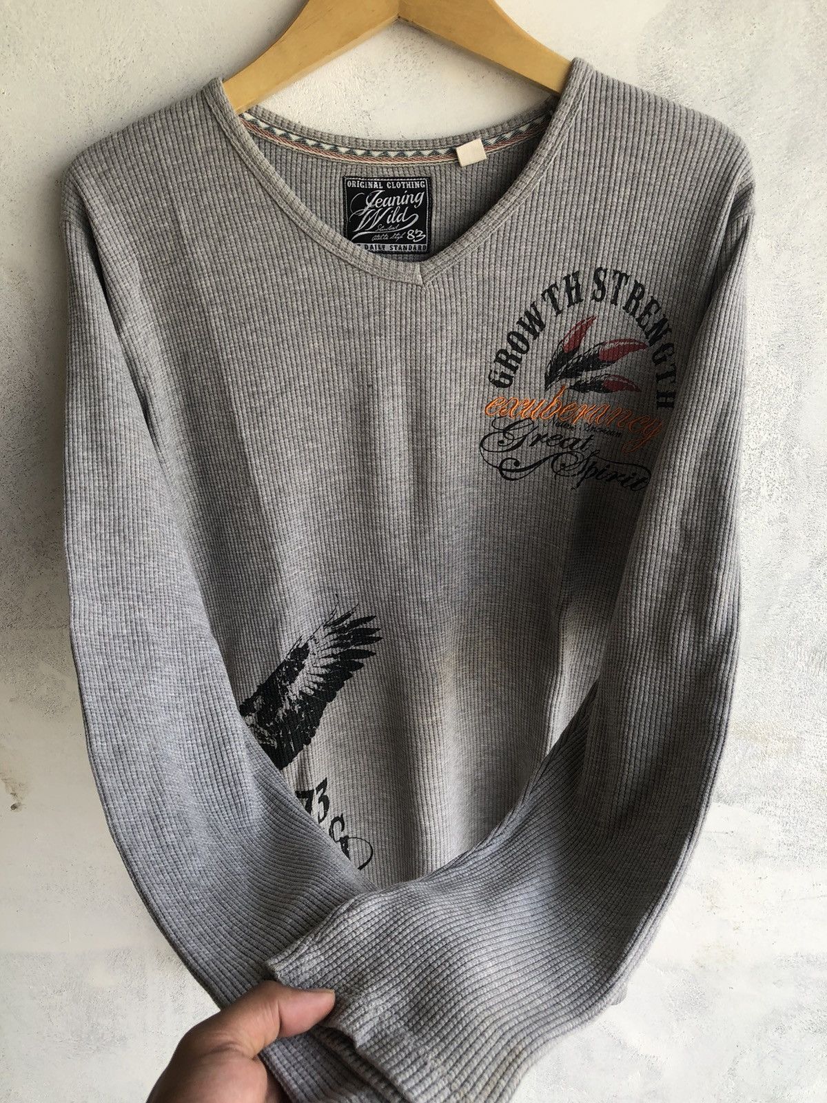 If Six Was Nine Japan Gothic Poem LongSleeve Rock Punk Style Size US XL / EU 56 / 4 - 2 Thumbnail