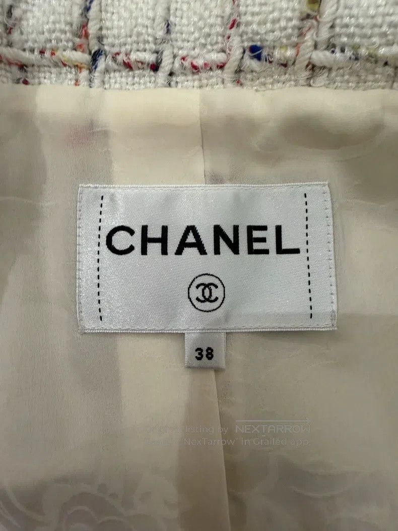 Chanel Chanel Waterfall series pearlescent white coat Size XS / US 0-2 / IT 36-38 - 3 Thumbnail