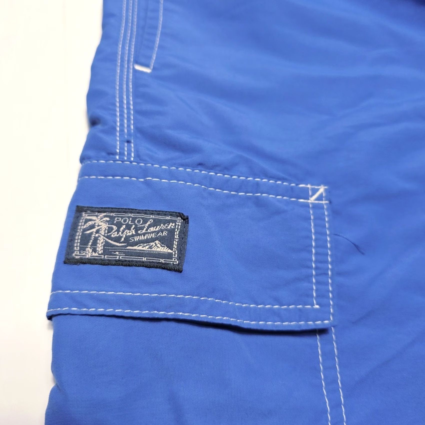 Polo Ralph Lauren Polo Ralph Lauren Kailua Swim Trunks Shorts Men Large 8.5 Inch Classic Fit Blue Solid Logo Mesh Brief Trunks Bottom Swim Shorts Mens Size US L / EU 52-54 / 3 - 3 Thumbnail