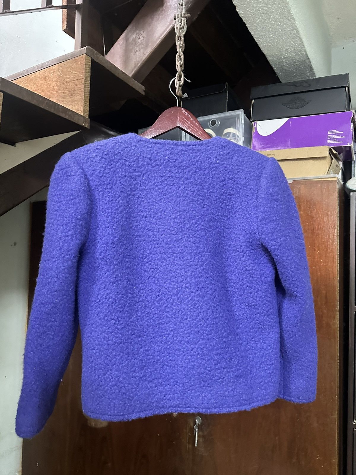 Lanvin Lanvin Paris Fleece Crop Top Coat Size S / US 4 / IT 40 - 8 Thumbnail
