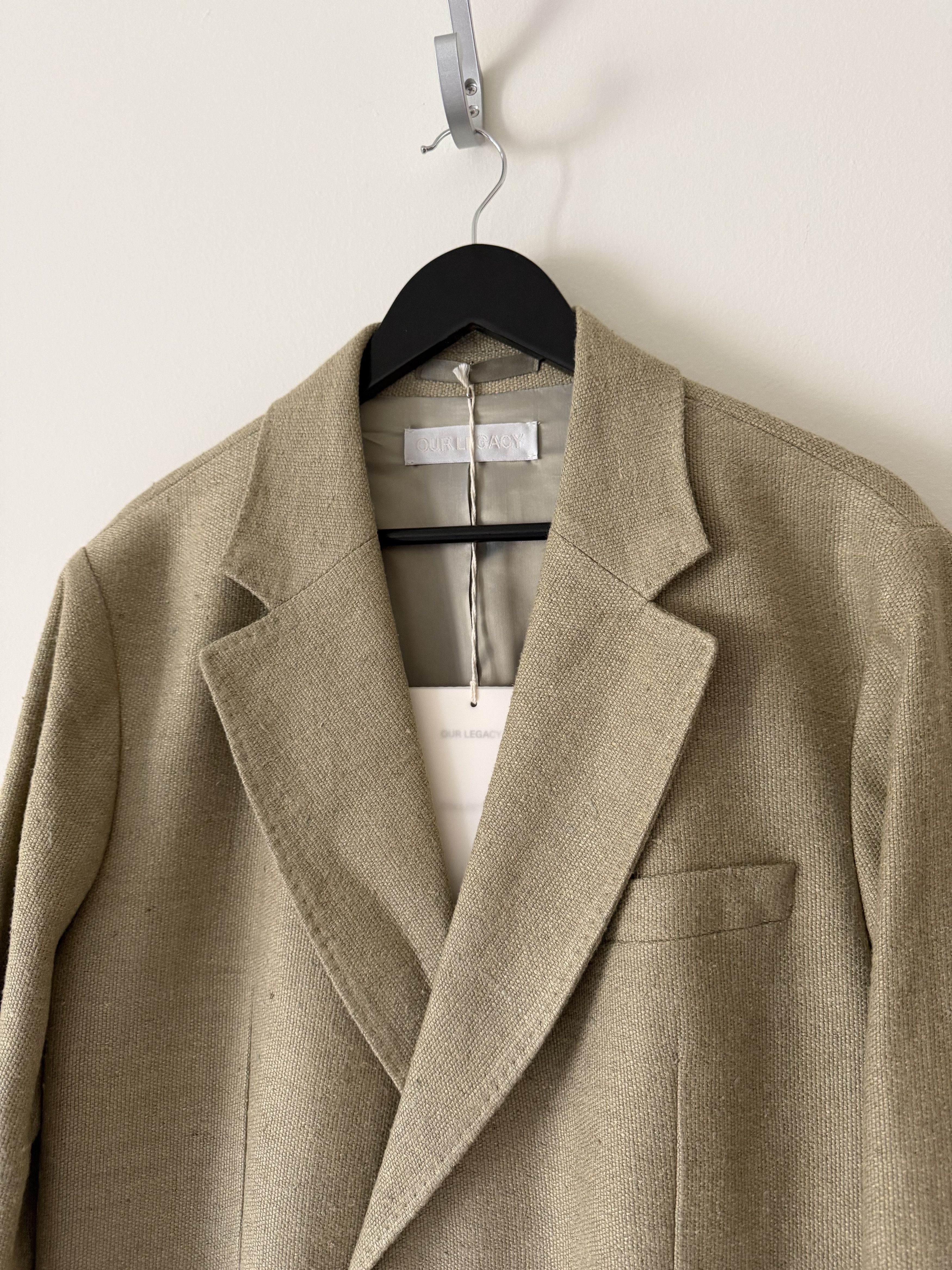 Our Legacy Our Legacy Robe Overcoat in Alga Marina Deluxe Canvas 