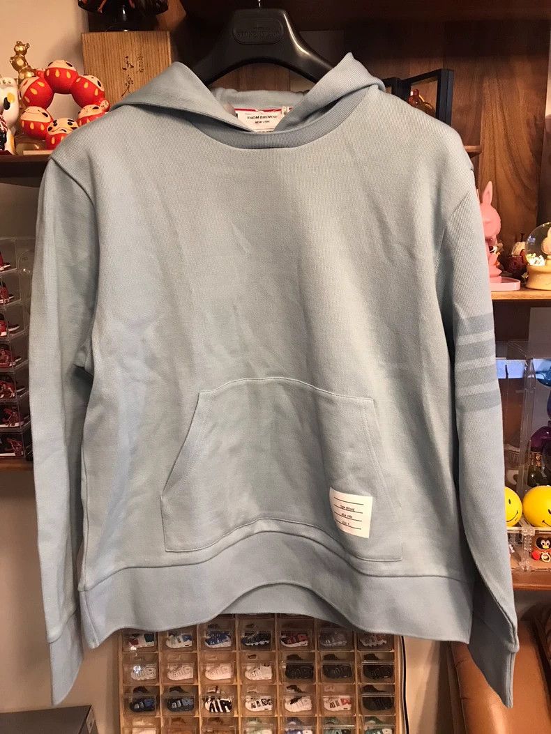 Thom Browne Thom Browne size4 Classic four-barrel hooded sweater made o Size US XL / EU 56 / 4 - 1 Thumbnail