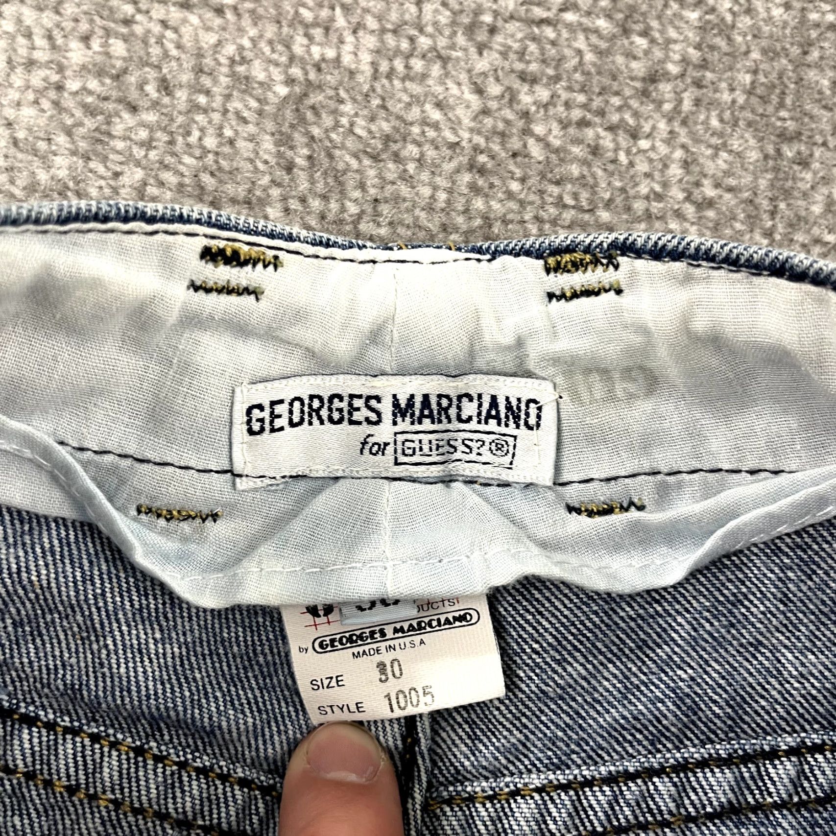 Guess VINTAGE GUESS GEORGES MARCIANO Jeans Womens 28 x 28 Blue Denim Button Fly 90s Size 28" / US 6 / IT 42 - 2 Thumbnail