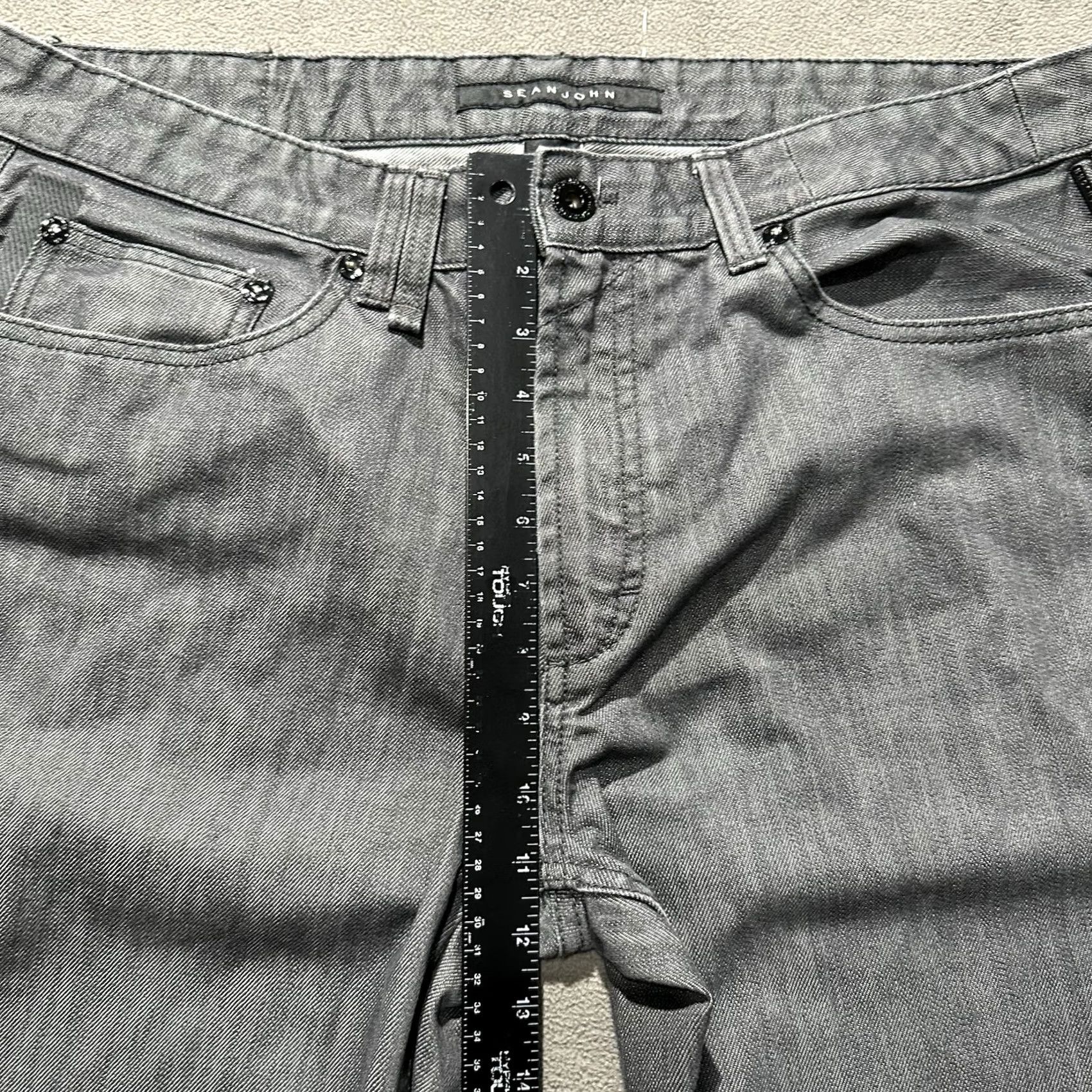 Sean John Sean John Jeans Mens 38 Gray Denim Classic Clayton Slim Straight Fit 38x34 Size US 38 / EU 54 - 7 Thumbnail