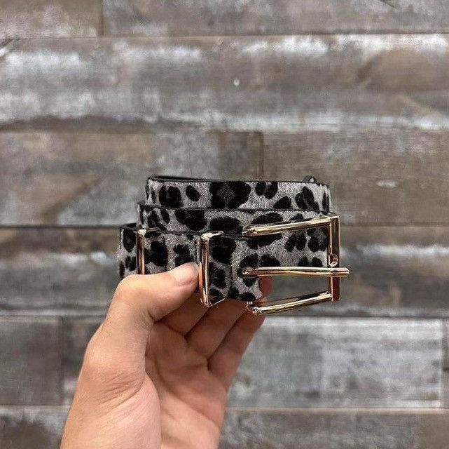 Japanese Brand 2000s leopard cheetah print belt Size 32 - 2 Thumbnail