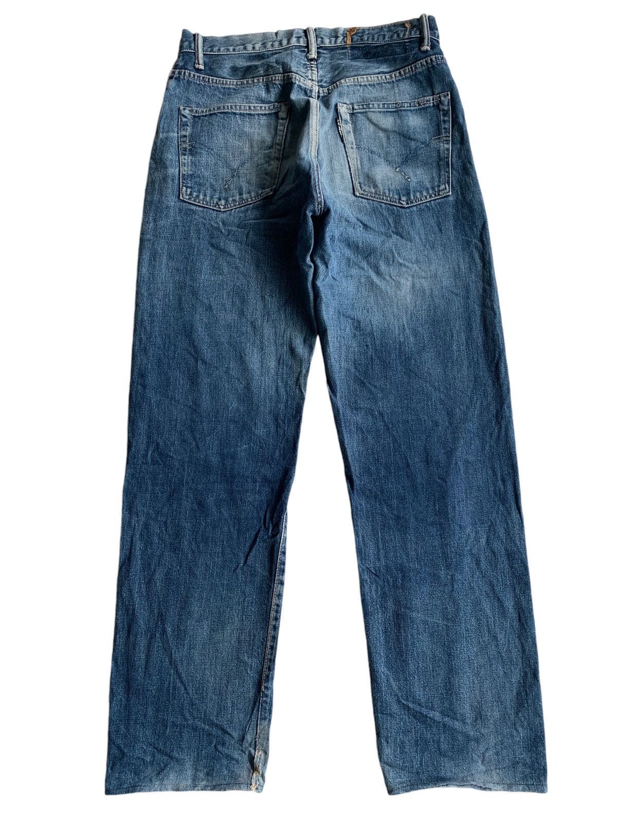 Japanese Brand × Jean Vintage Hr Market Button Fly Selvedge Distressed Denim Size US 30 / EU 46 - 3 Thumbnail