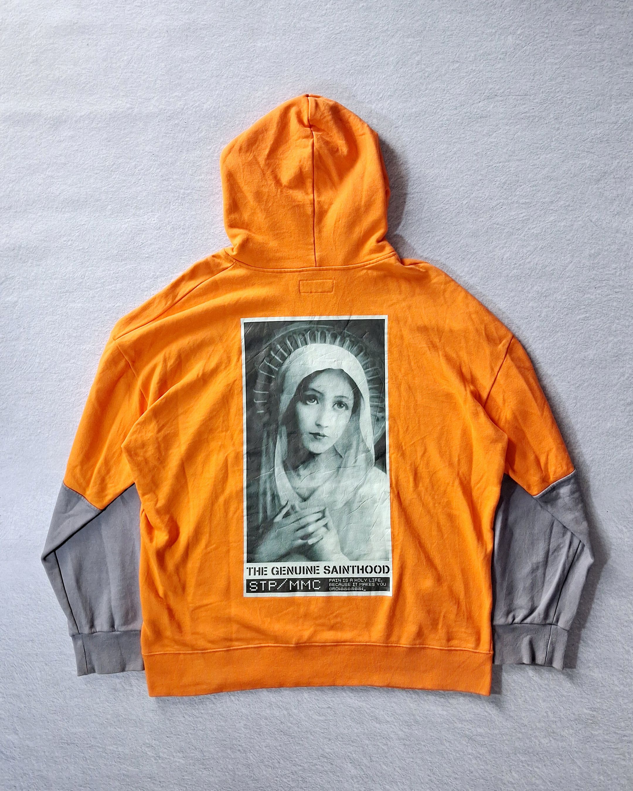 Vintage SAINTPAIN WORKS IDEAL HOOD LS ORANGE 2017 Size US XL / EU 56 / 4 - 1 Thumbnail