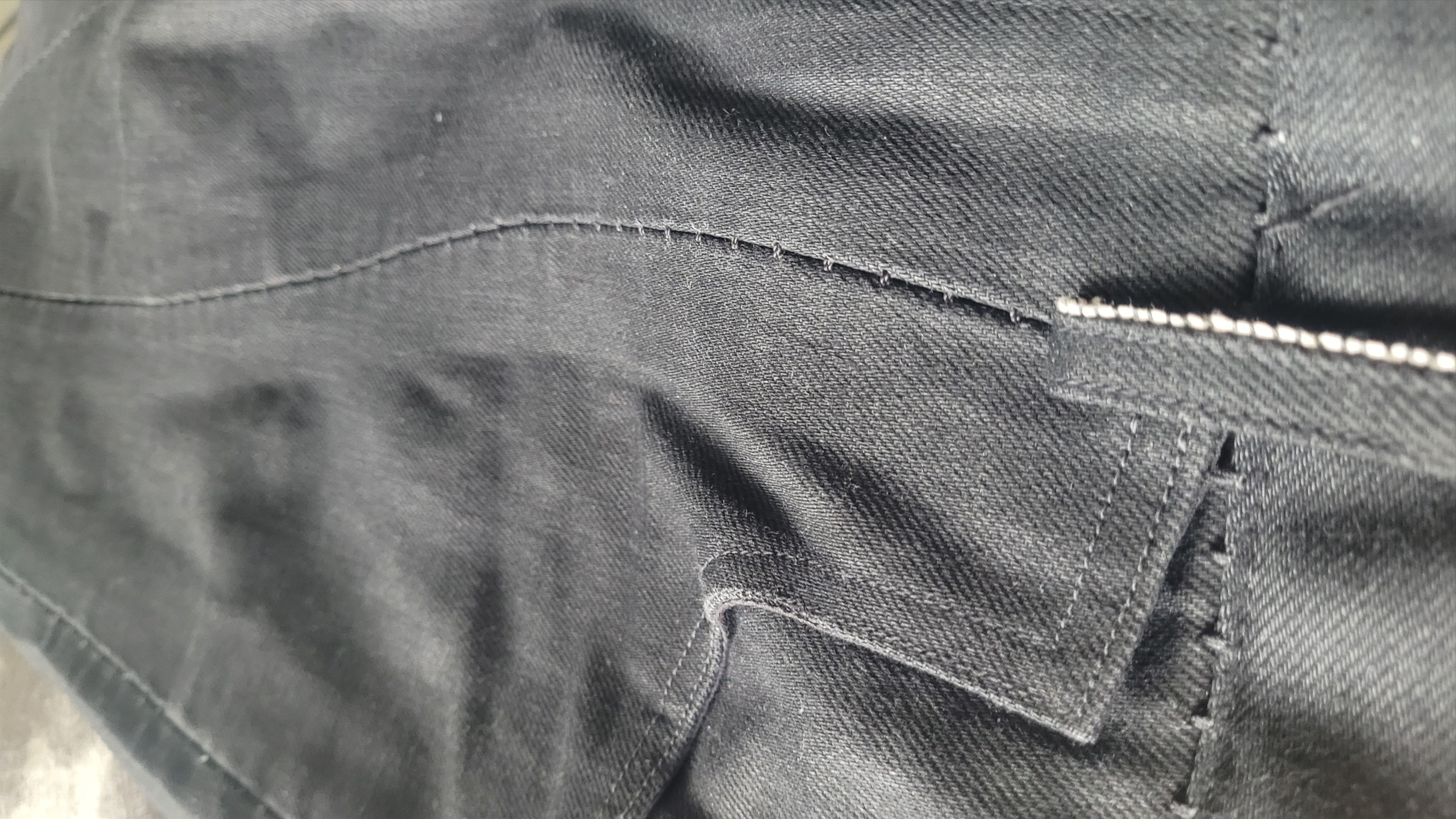 Leopold Bossert Leopold Bossert overlock Jeans taped seams sz 48 black