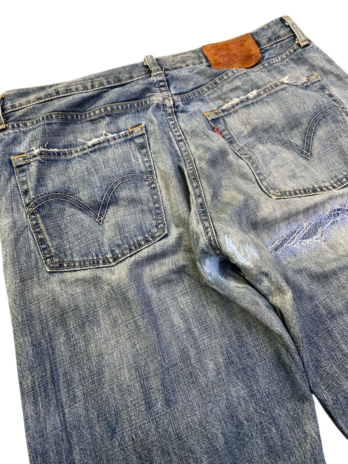 Levi's × Vintage Vintage Levi’s 503 Distressed Jeans Size US 34 / EU 50 - 9 Thumbnail