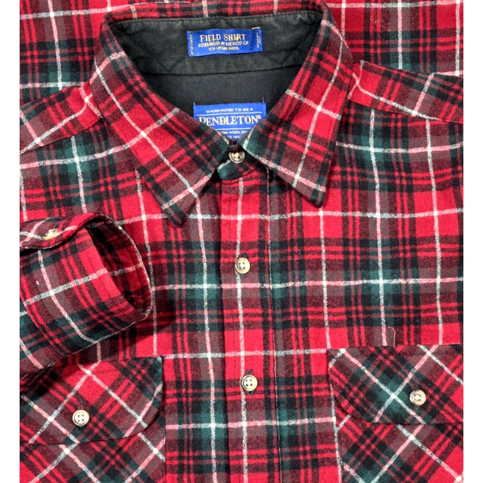 Pendleton VINTAGE Pendleton Shirt Button-Up Mens M Long Plaid Virgin Wool Red O'Neill Tartan Flannel Size US M / EU 48-50 / 2 - 2 Thumbnail