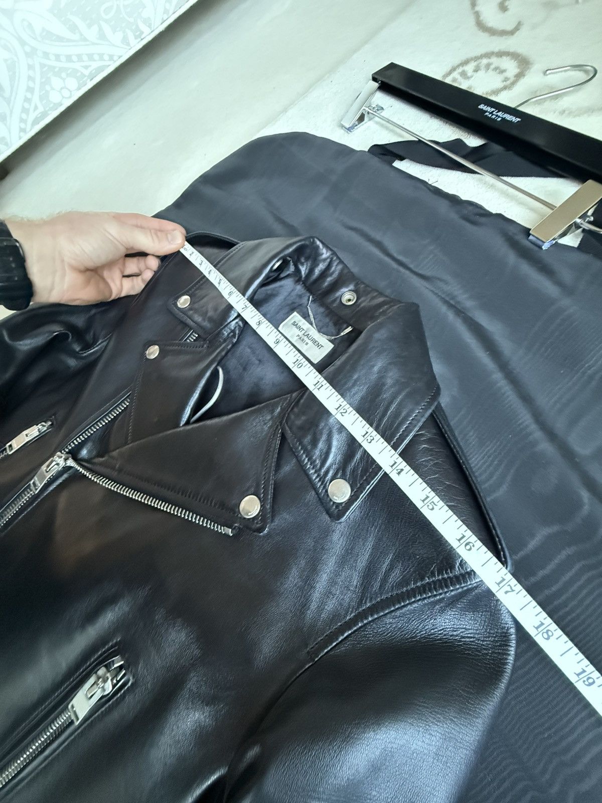 Saint Laurent Paris FW13 Holy Grail Saint Laurent L01 biker leather jacket 46 Size US S / EU 44-46 / 1 - 4 Thumbnail