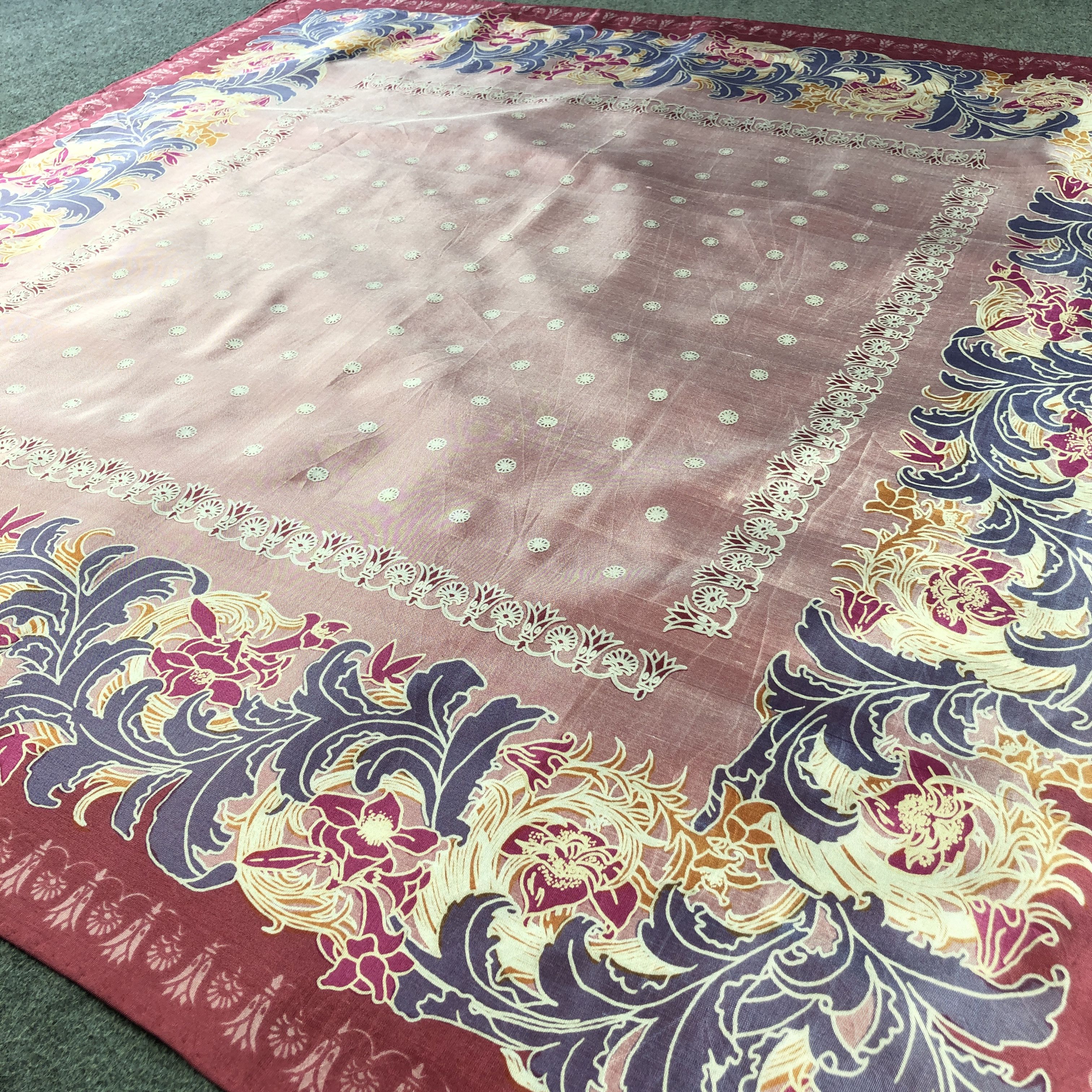 Vintage Vintage Jagtar Floral Silk Scarf M1270 Size ONE SIZE - 3 Thumbnail