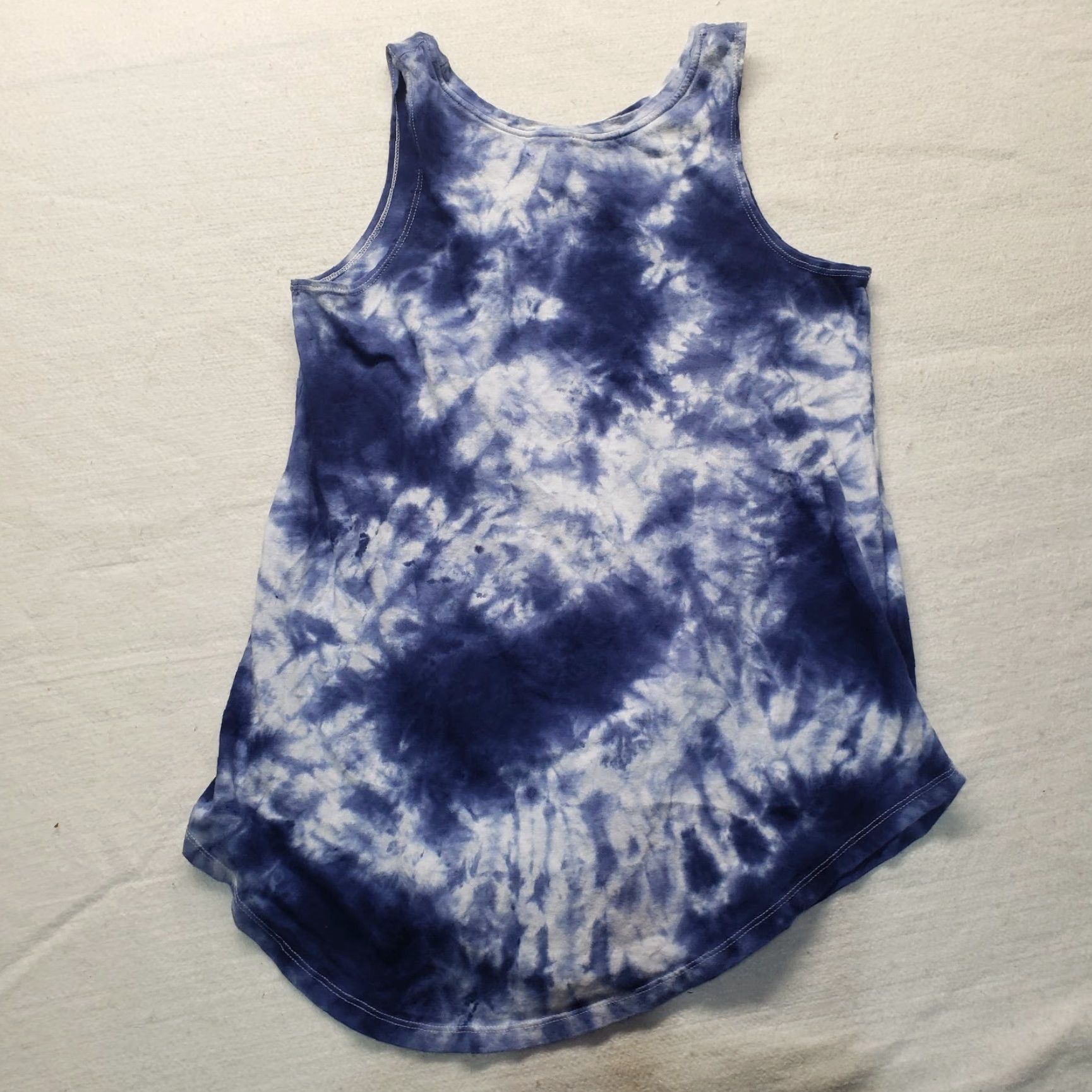 Born VINTAGE Simply Southern Tank Top Tie Dye Anchor Blue Red White Adult Women S Sleeveless Shirt 90s Size S / US 4 / IT 40 - 7 Thumbnail