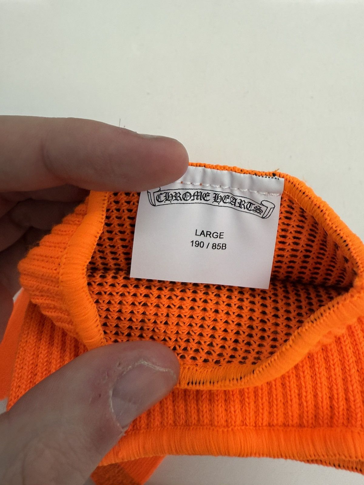 Chrome Hearts Chrome Hearts Orange Gloves Large Size ONE SIZE - 6 Thumbnail