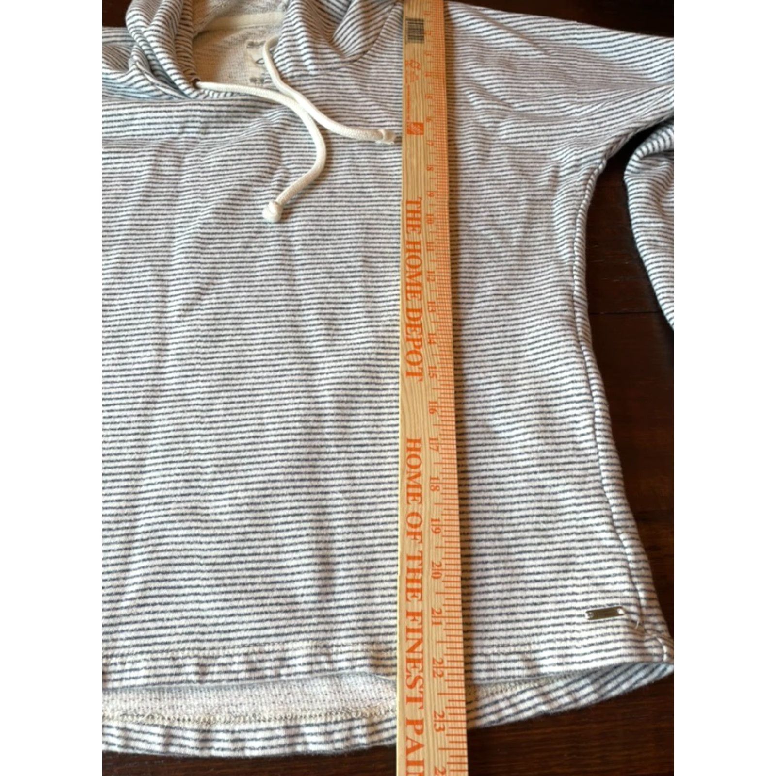O'Neill O'Neill Striped Crop Hoodie Women Small Gray 100% Cotton Pullover Casual Size S / US 4 / IT 40 - 6 Thumbnail
