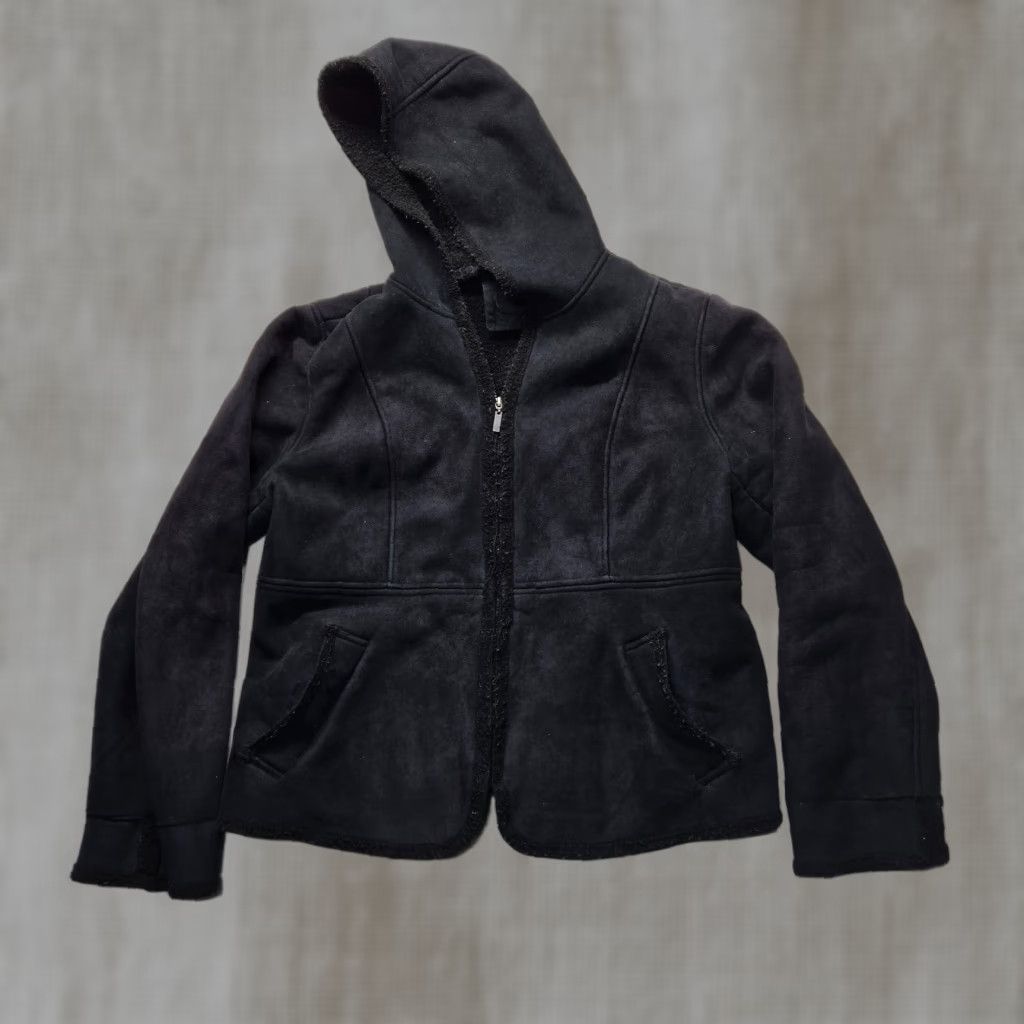Faded Glory Faded Glory Jacket Solid Black Coat Full Zip Heavy Winter XL Womens Adult Jacket Size XL / US 12-14 / IT 48-50 - 1 Thumbnail