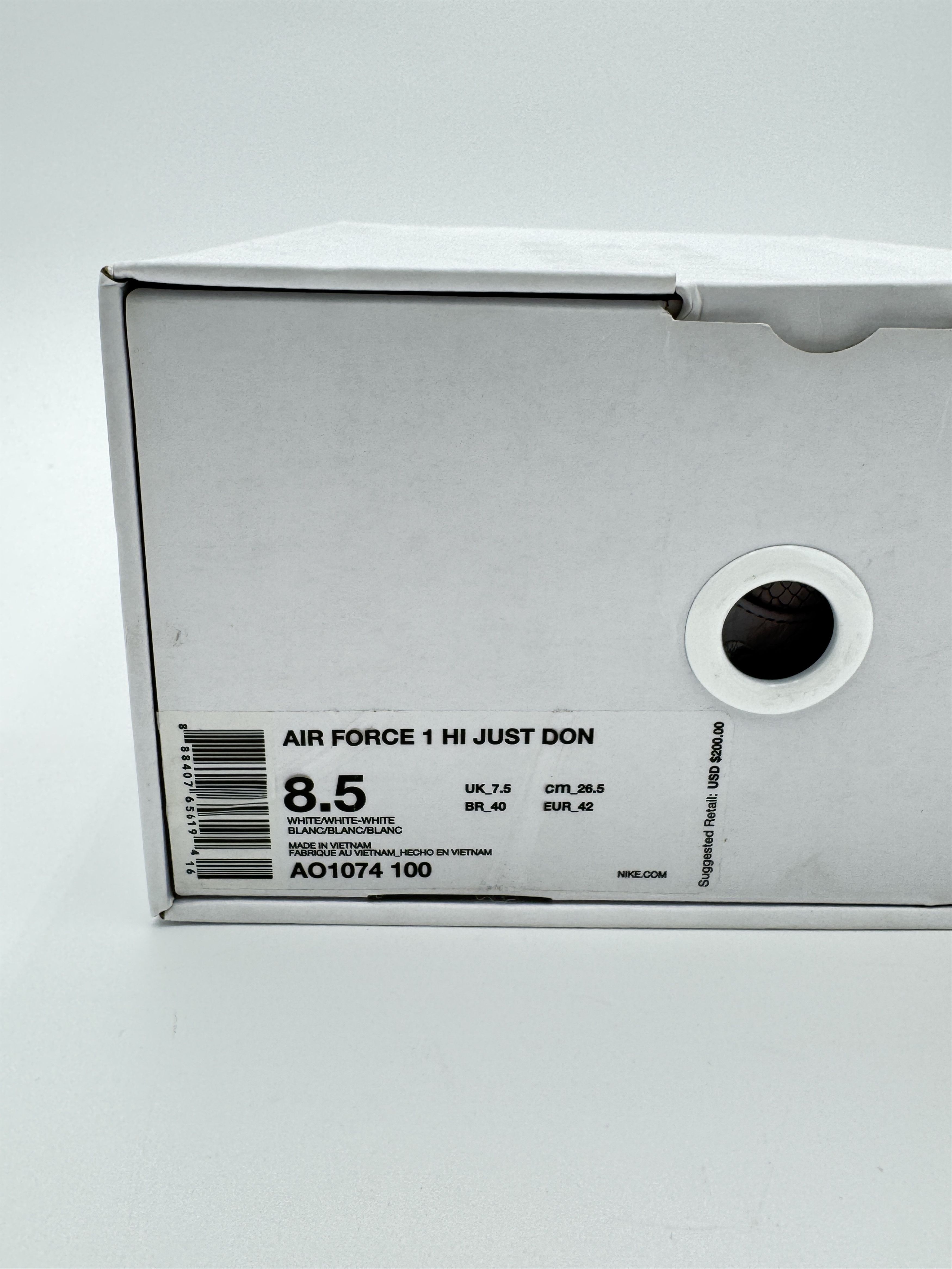 Just Don × Nike Just Don Air Force 1 High AF100 White Size US 8.5 / EU 41-42 - 6 Thumbnail